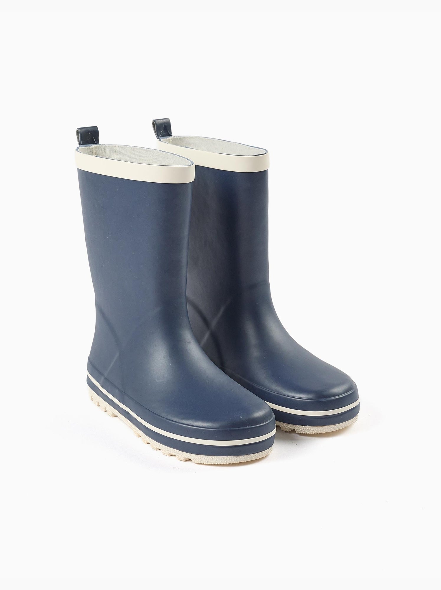 Bottes de pluie en caoutchouc avec semelle antidérapante - Bleu Bleu