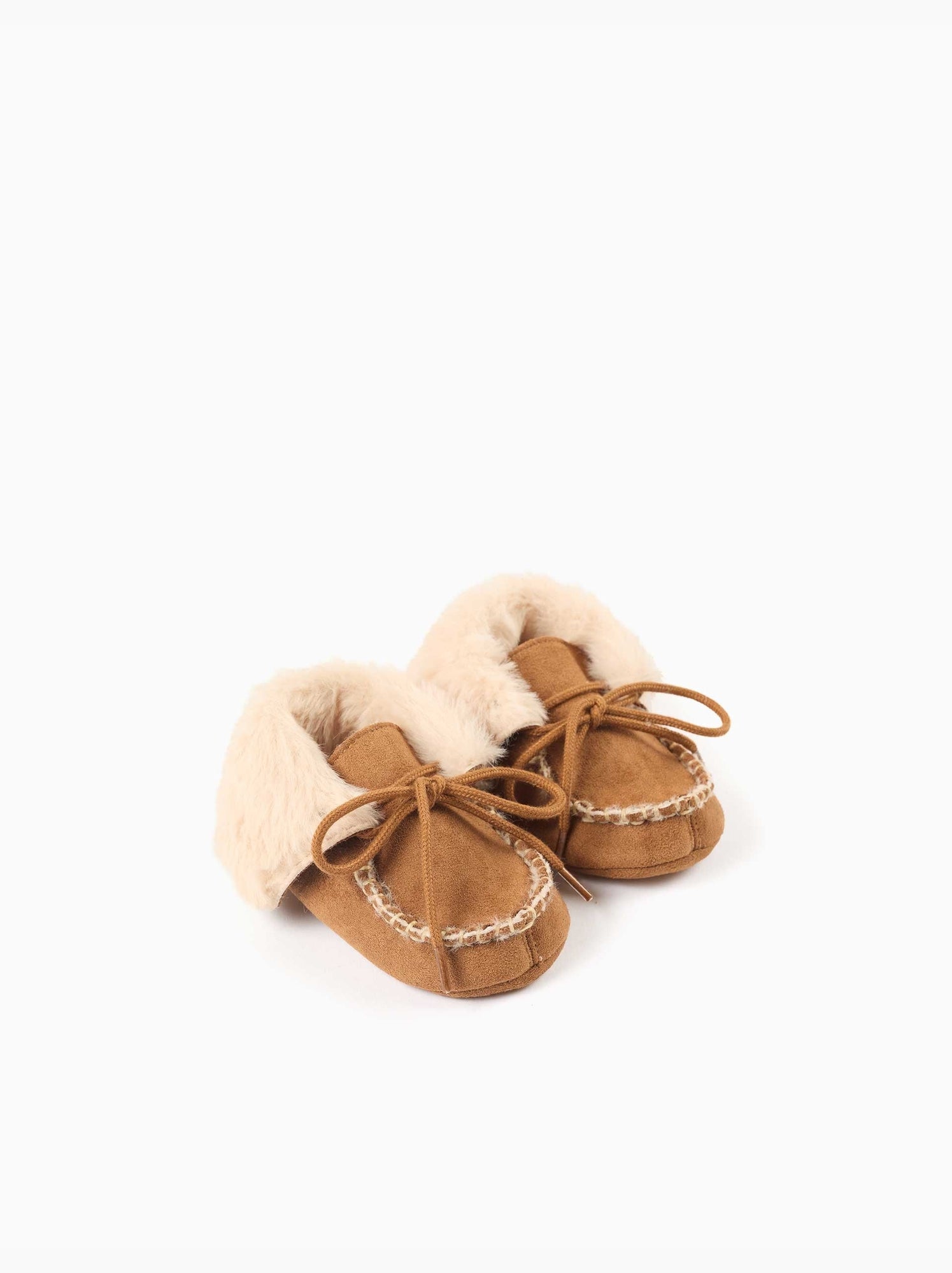Bottes pré-marche avec doublure en peluche douce synthétique - Multicolore