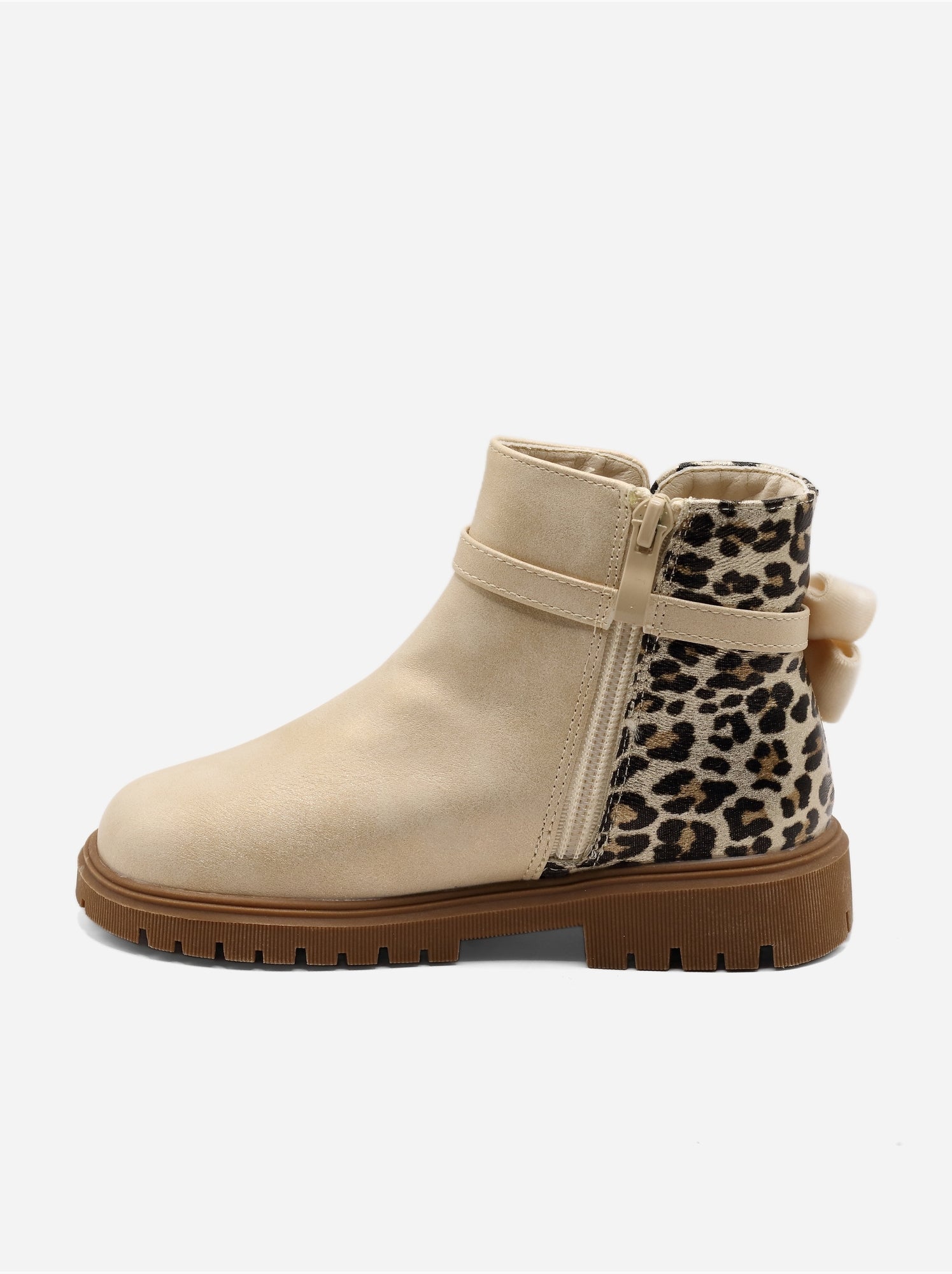 Bottines à imprimés - Crème