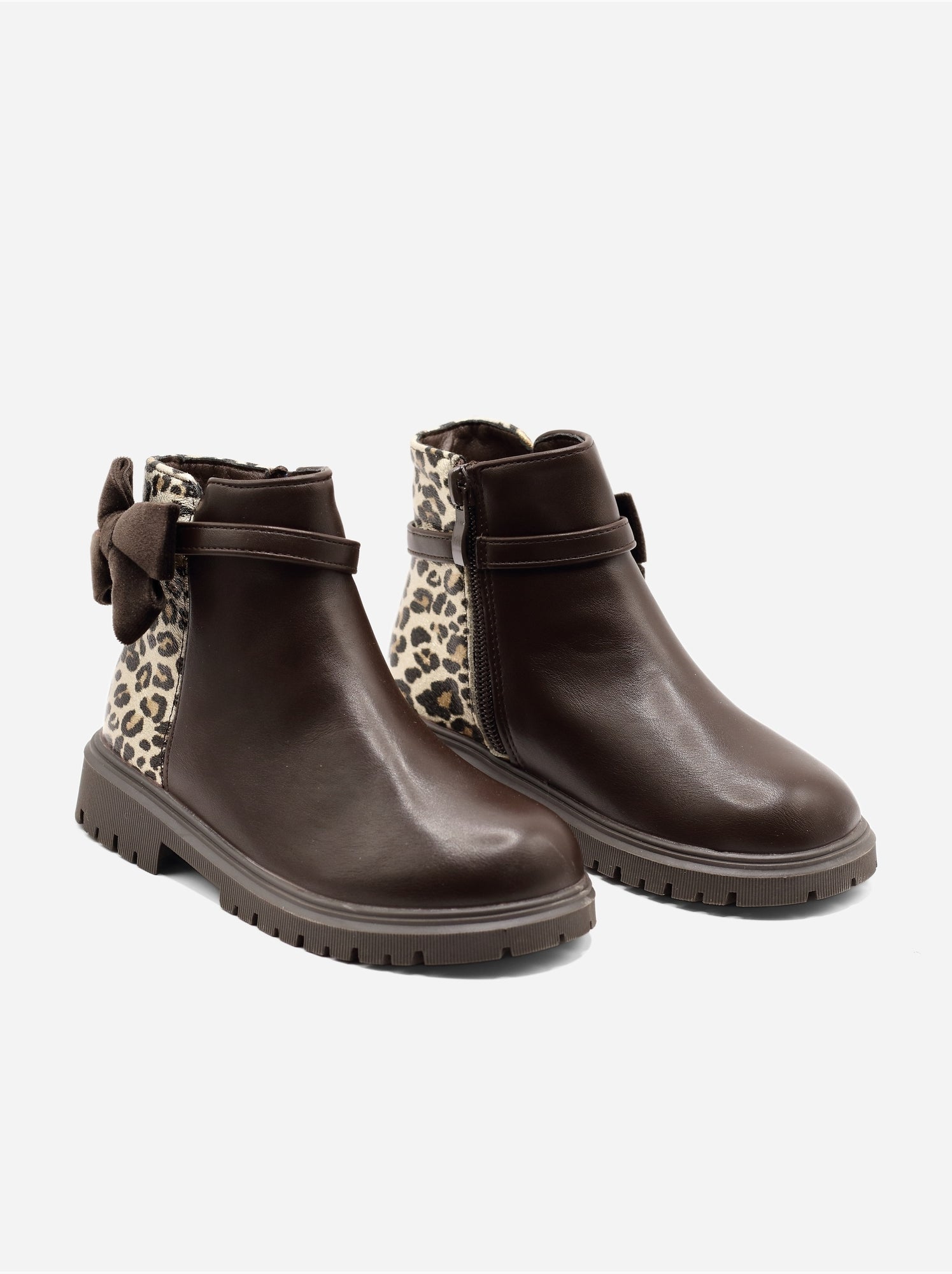 Bottines à imprimés - Marron