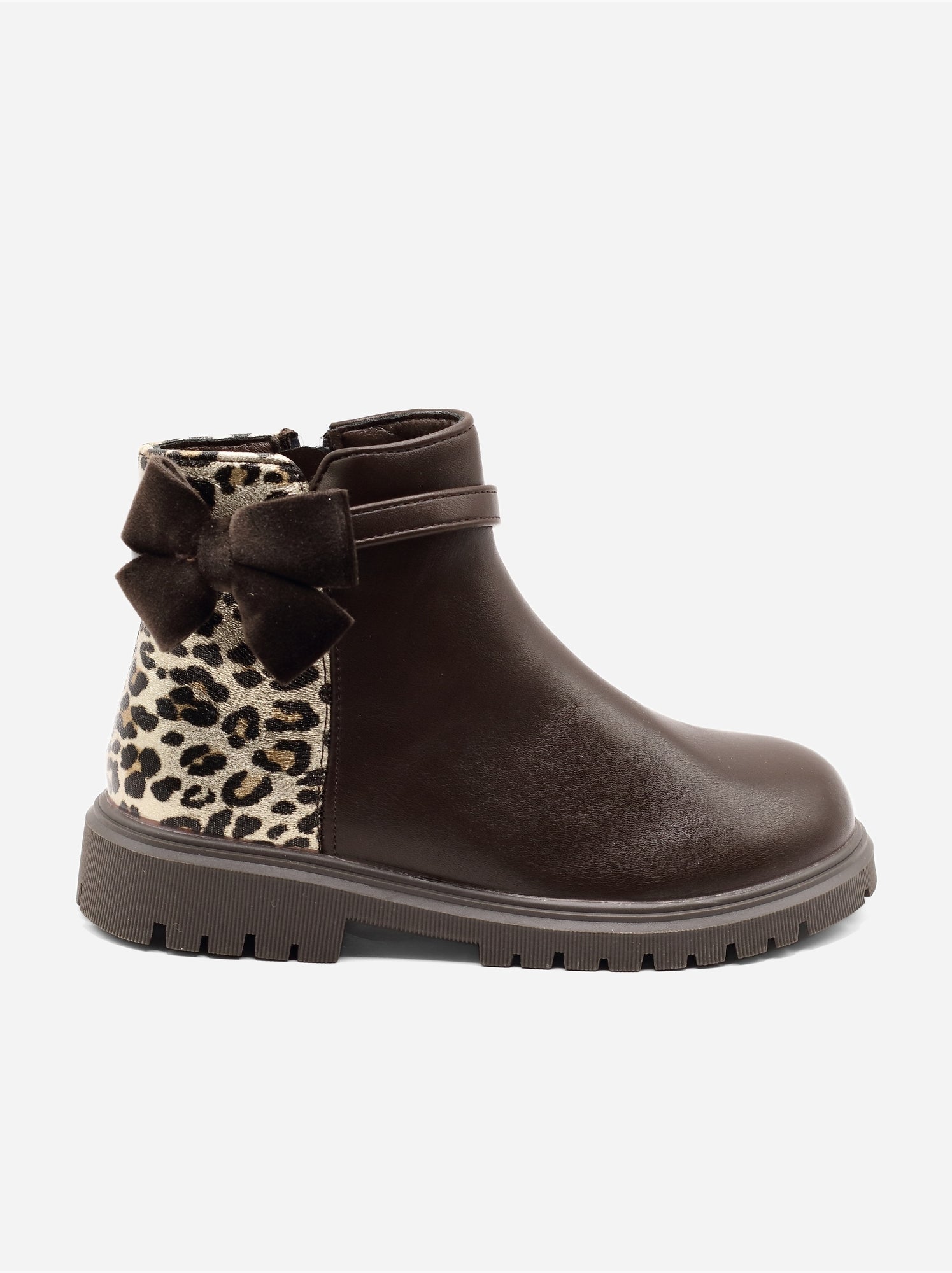 Bottines à imprimés - Marron
