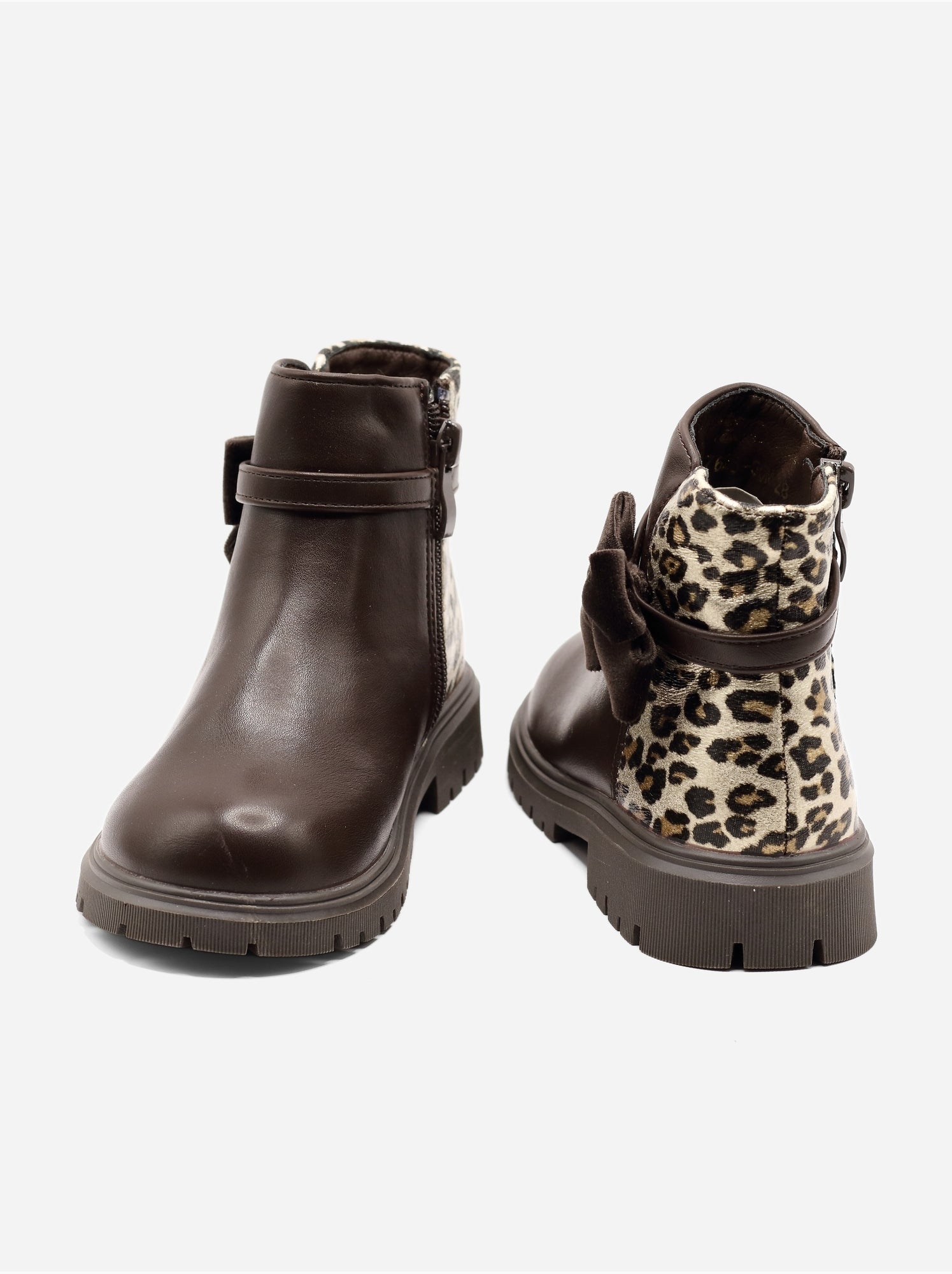 Bottines à imprimés - Marron