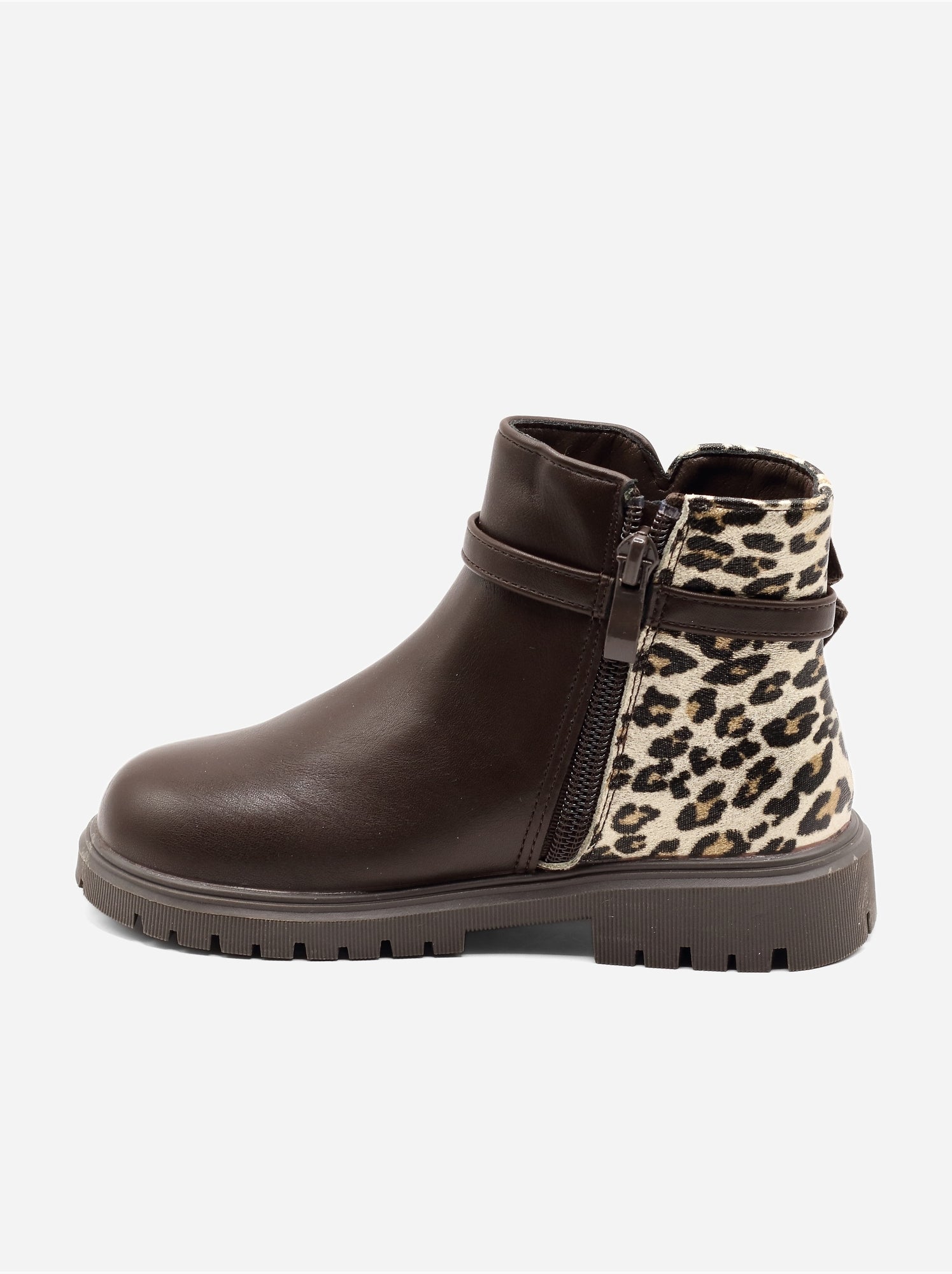 Bottines à imprimés - Marron