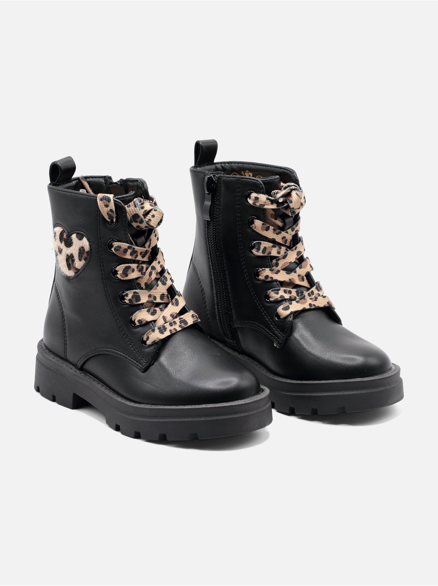 Bottines a lacets - Noir mat