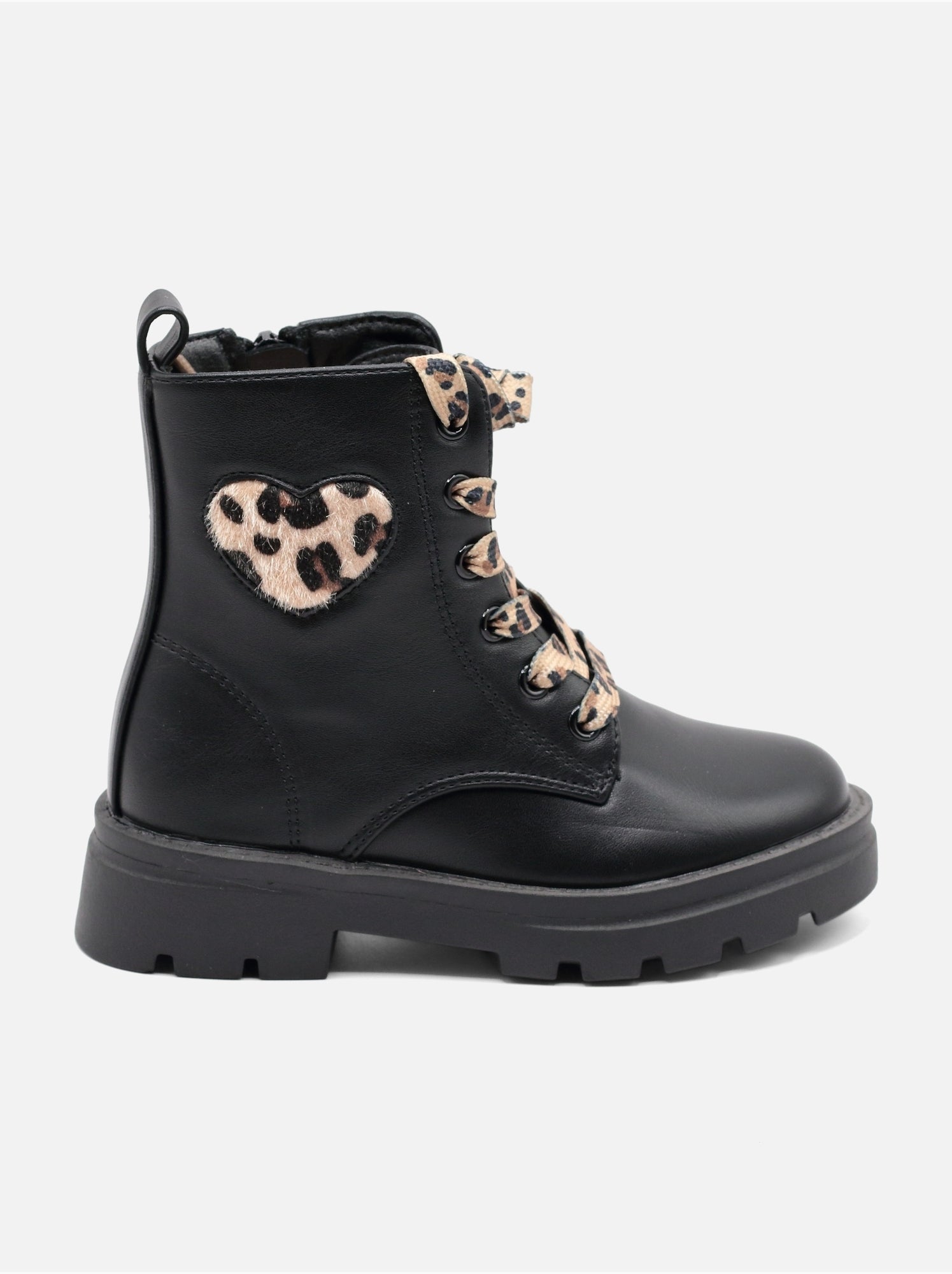 Bottines a lacets - Noir mat