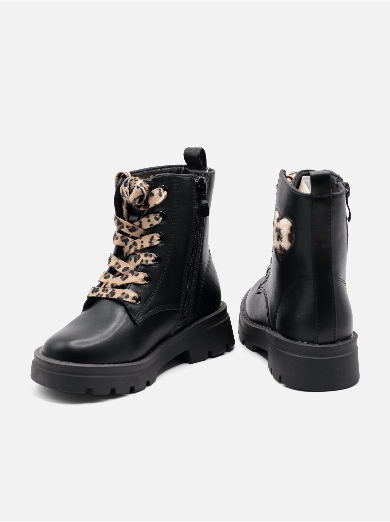 Bottines a lacets - Noir mat