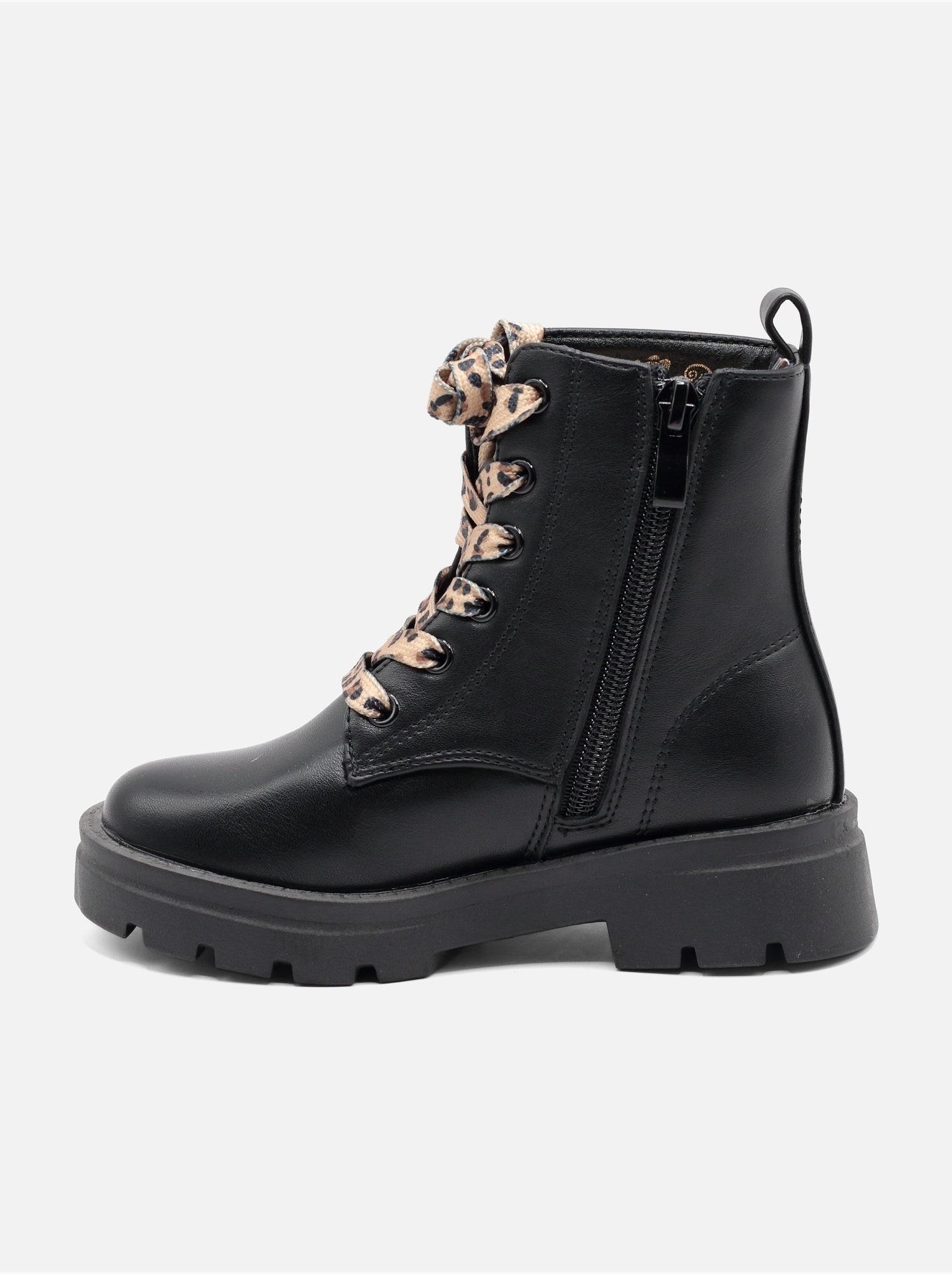 Bottines a lacets - Noir mat