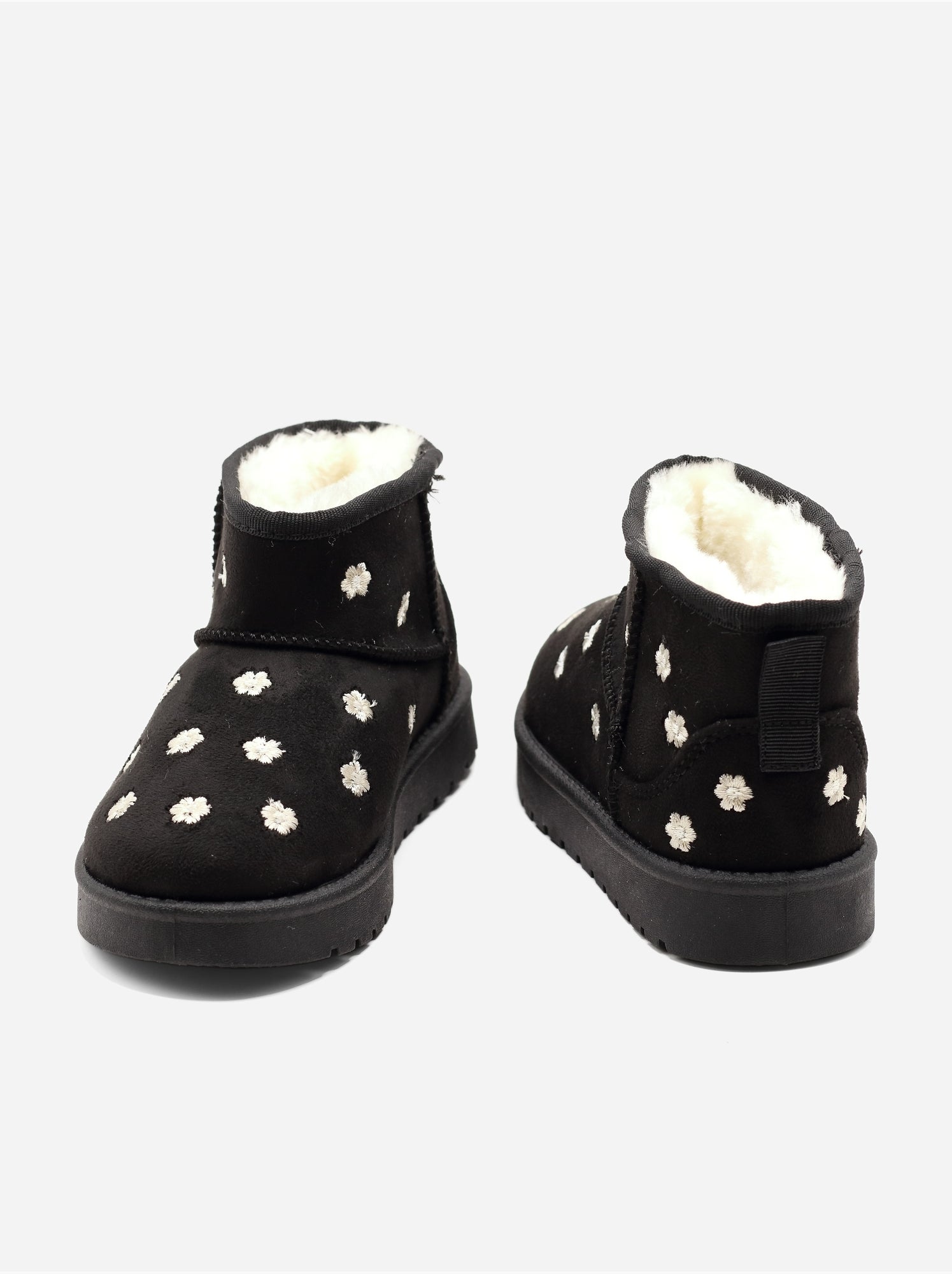 Bottines à motifs florales - Noir