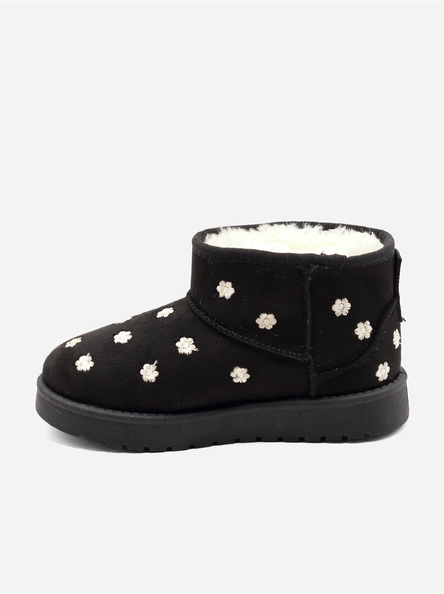 Bottines à motifs florales - Noir