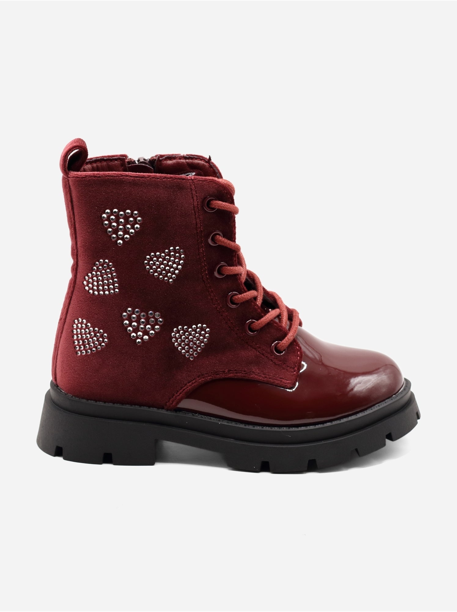 Bottines à motifs - Rouge