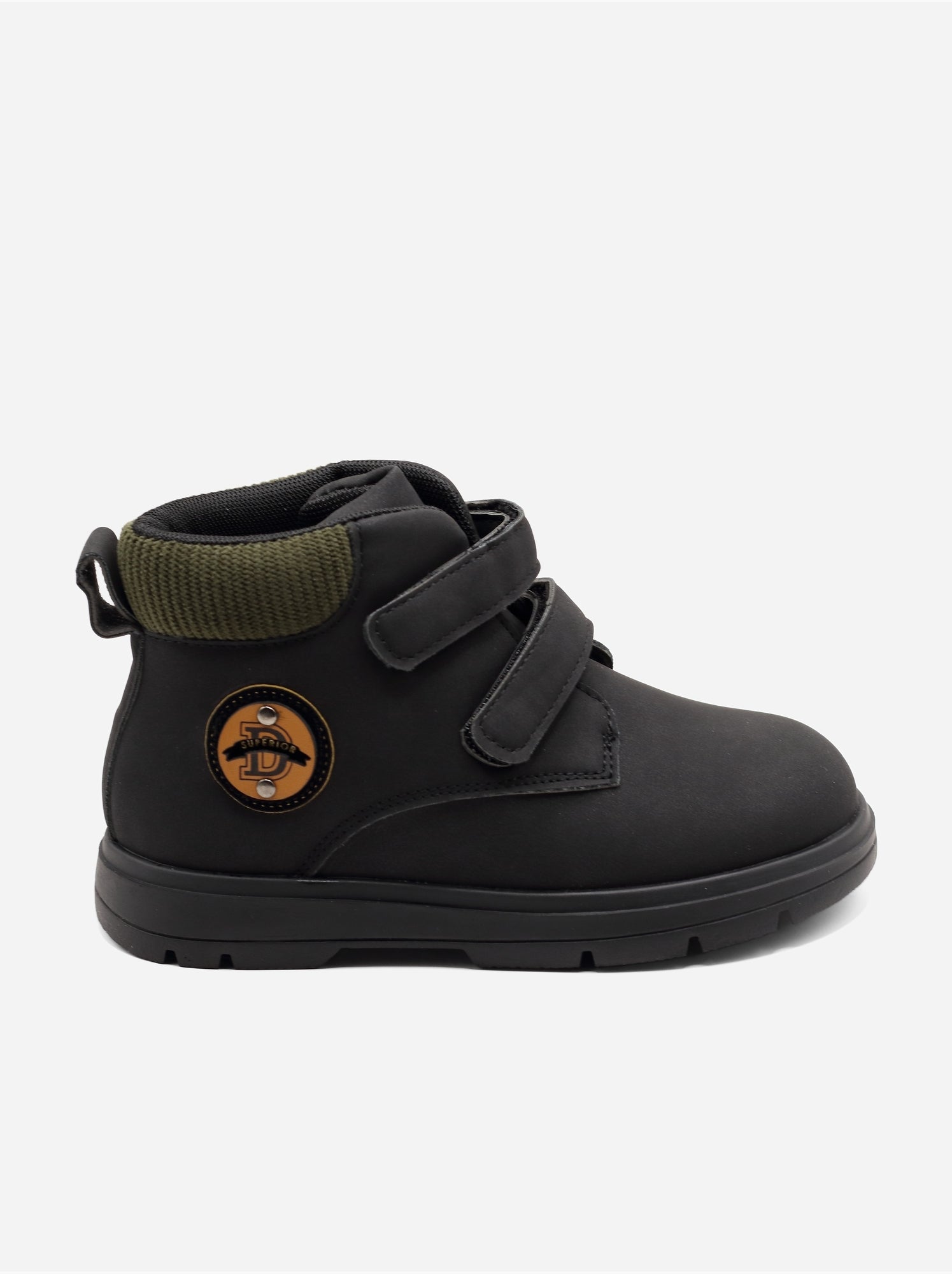 Bottines à scratchs - Noir