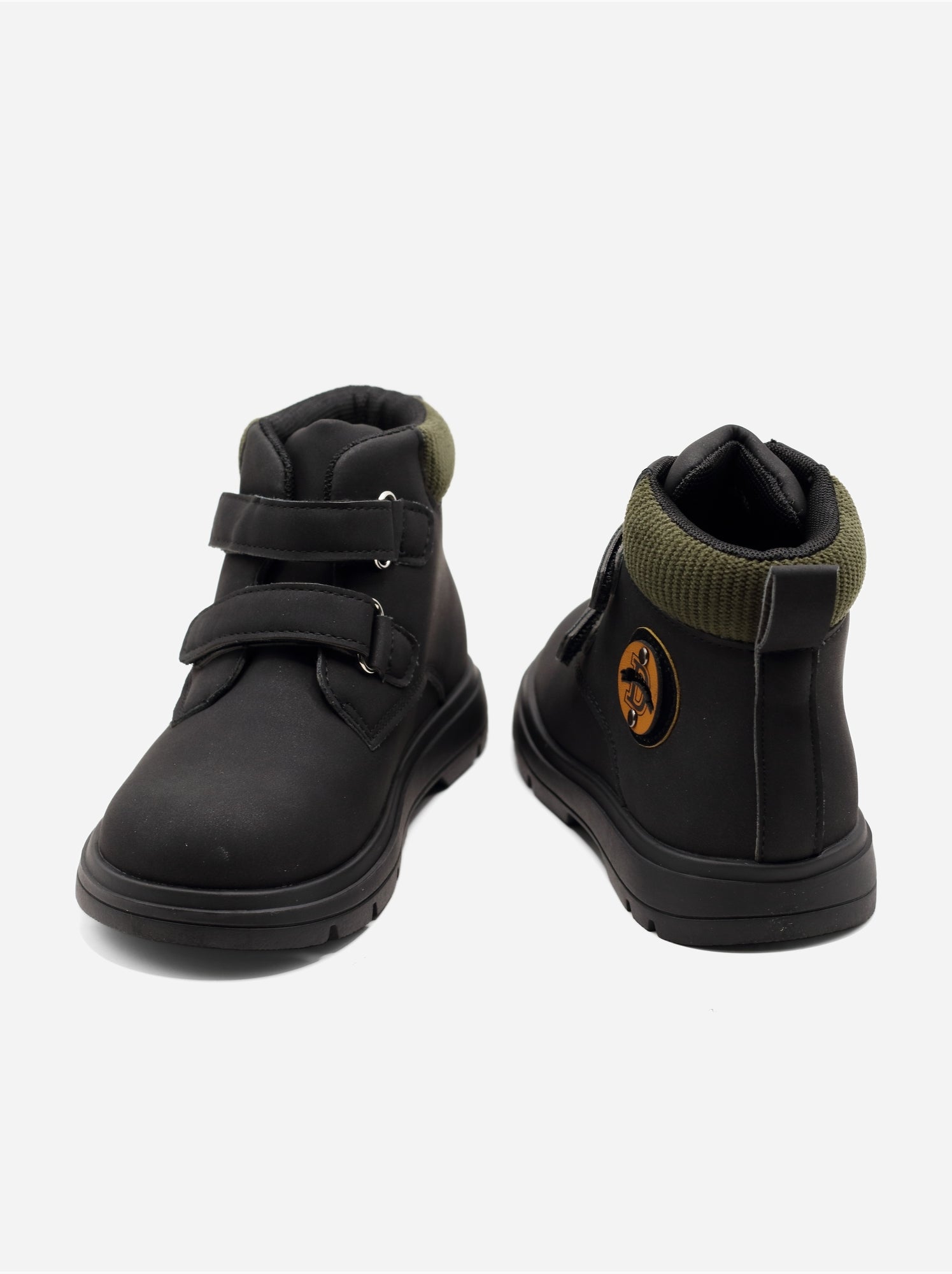 Bottines à scratchs - Noir