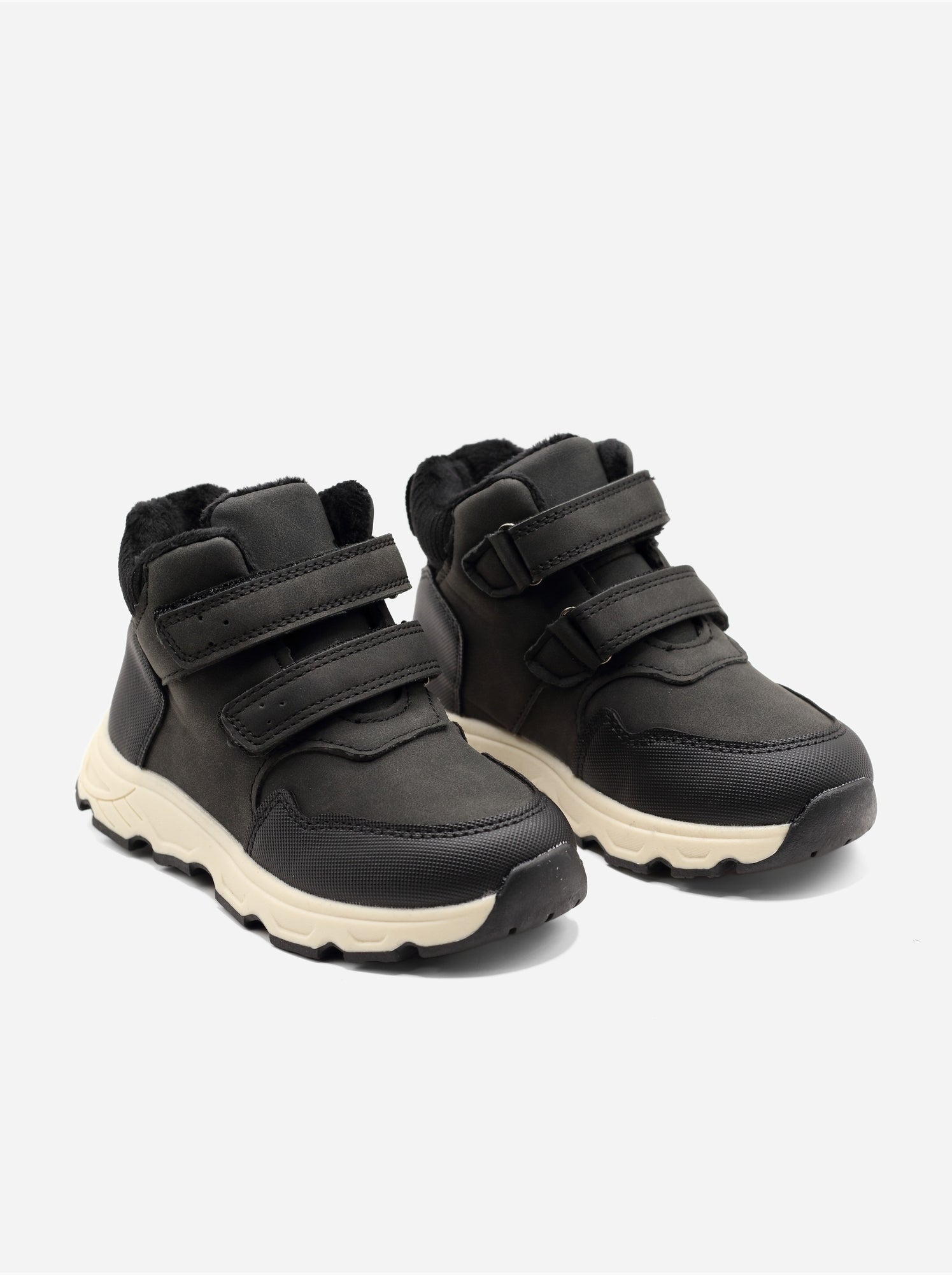 Bottines à scratchs - Noir