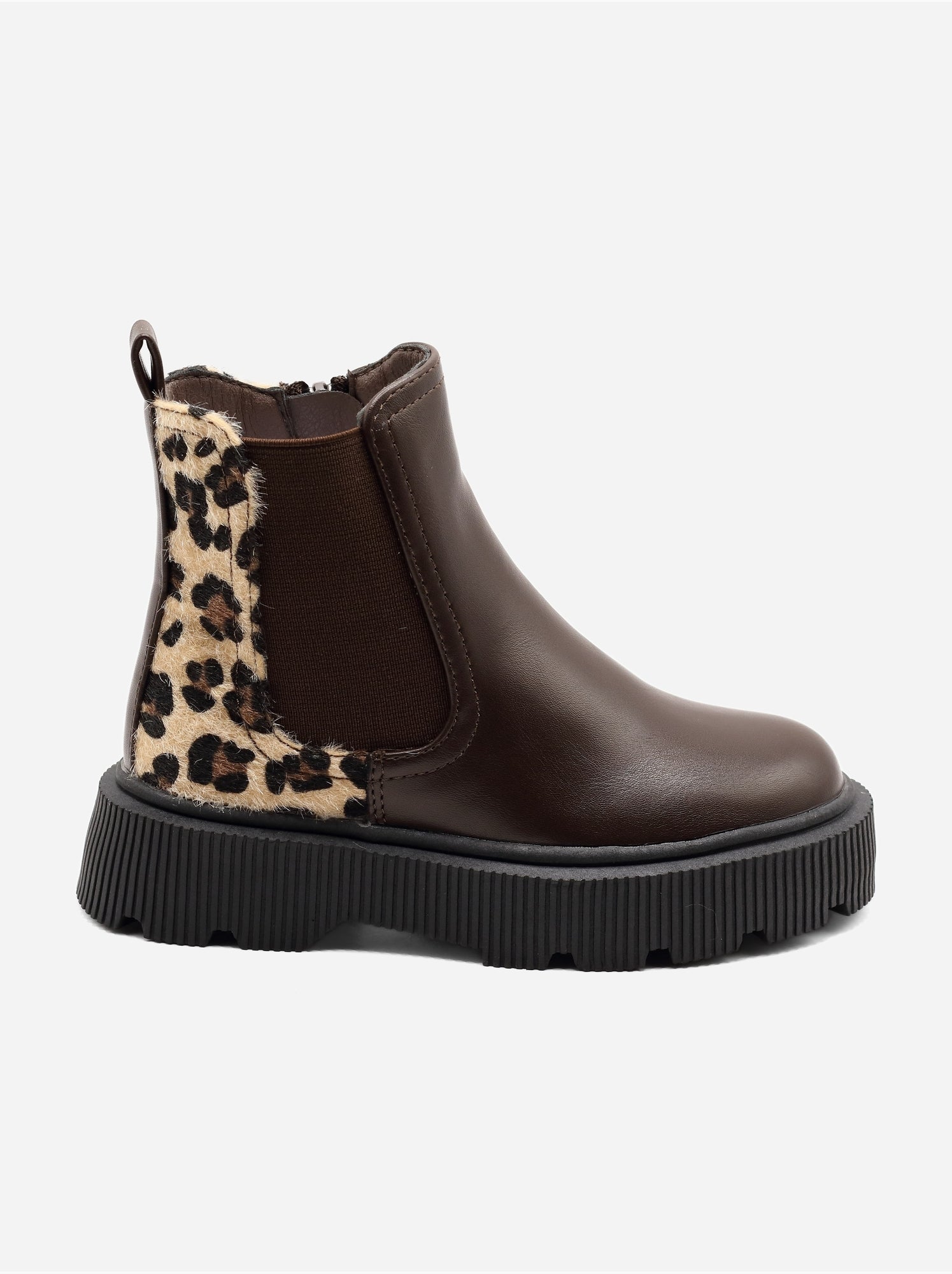 Bottines à semelle épaisse - Marron
