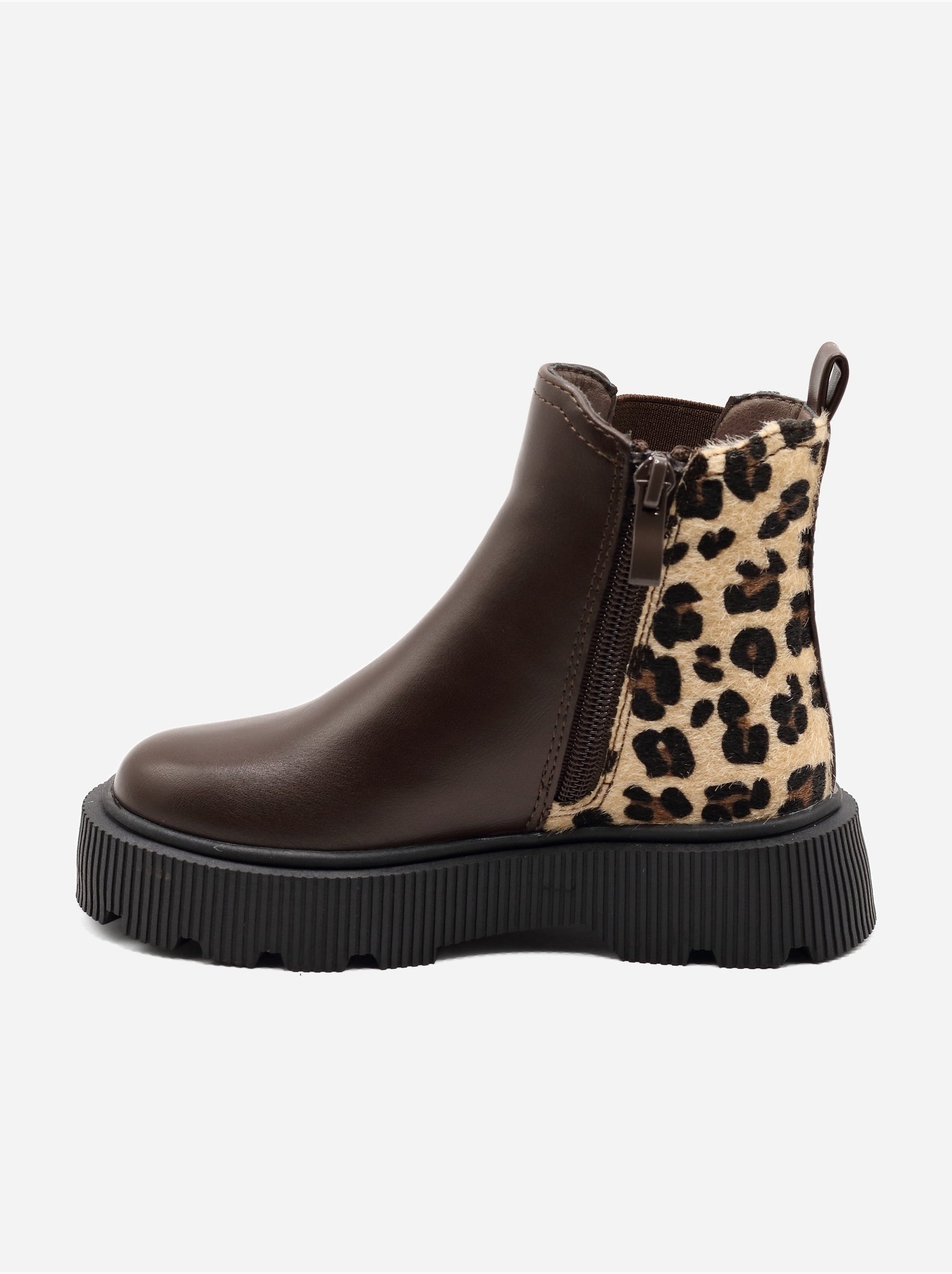 Bottines à semelle épaisse - Marron