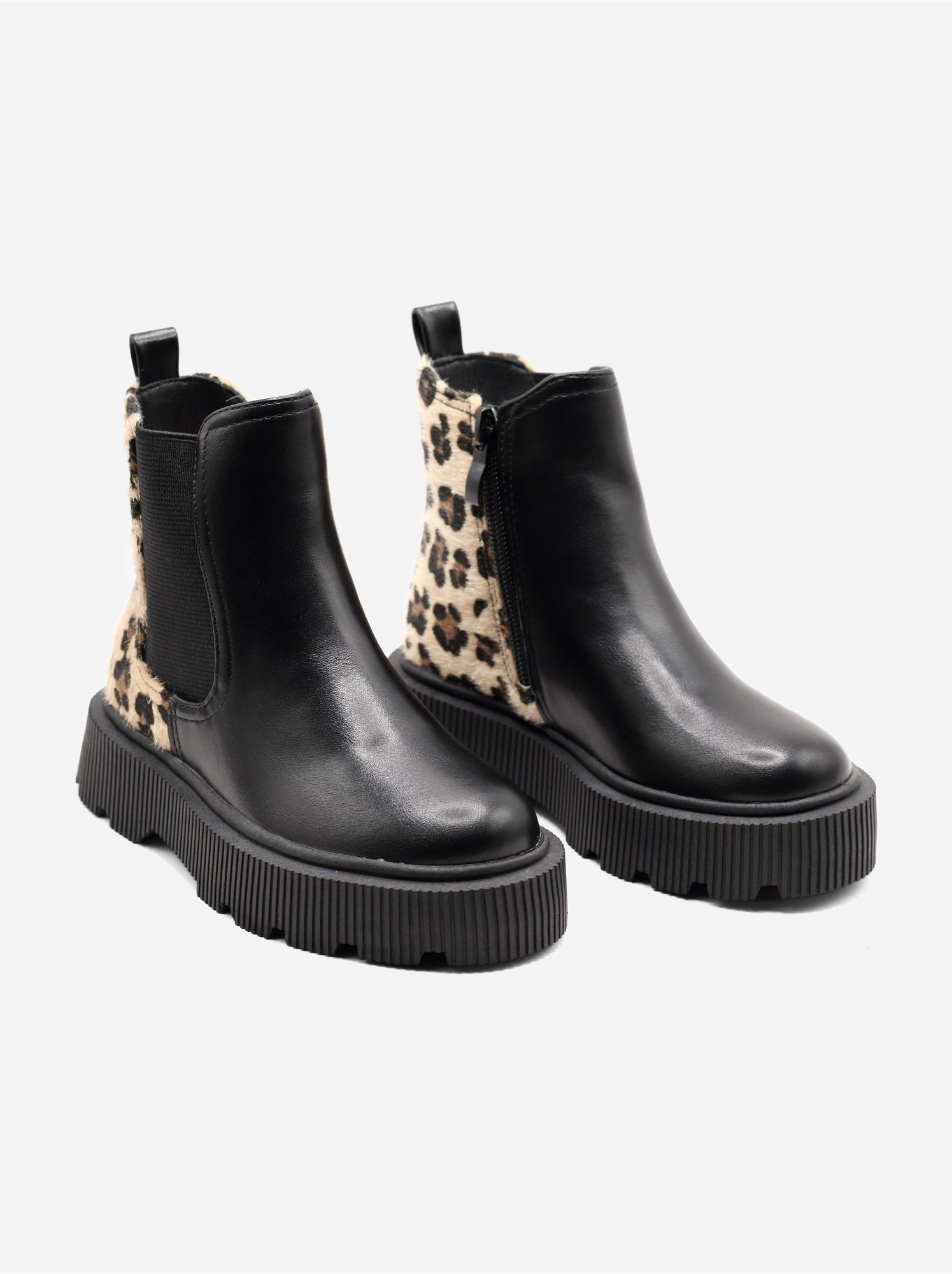 Bottines à semelle épaisse - Noir