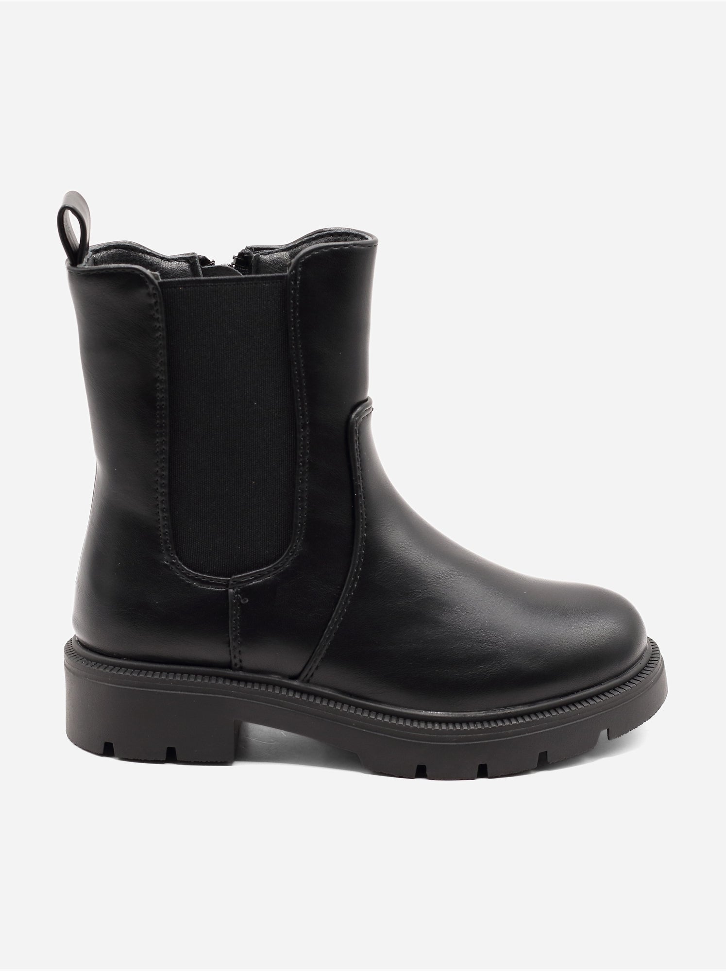 Bottines à semelles crantées - Noir