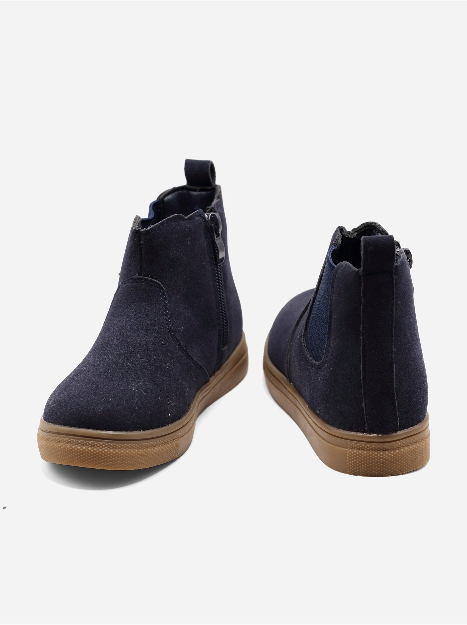 Bottines à zip - Bleu foncé