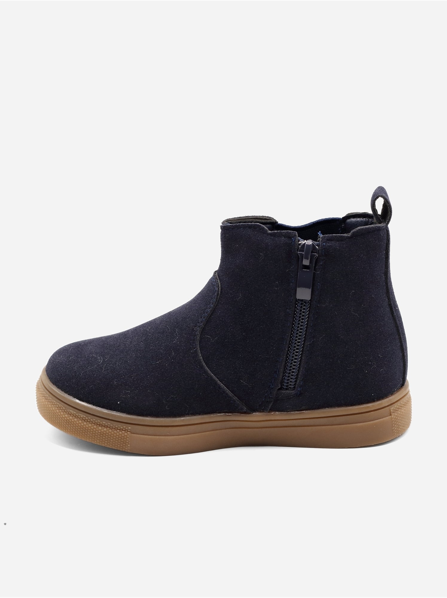 Bottines à zip - Bleu foncé