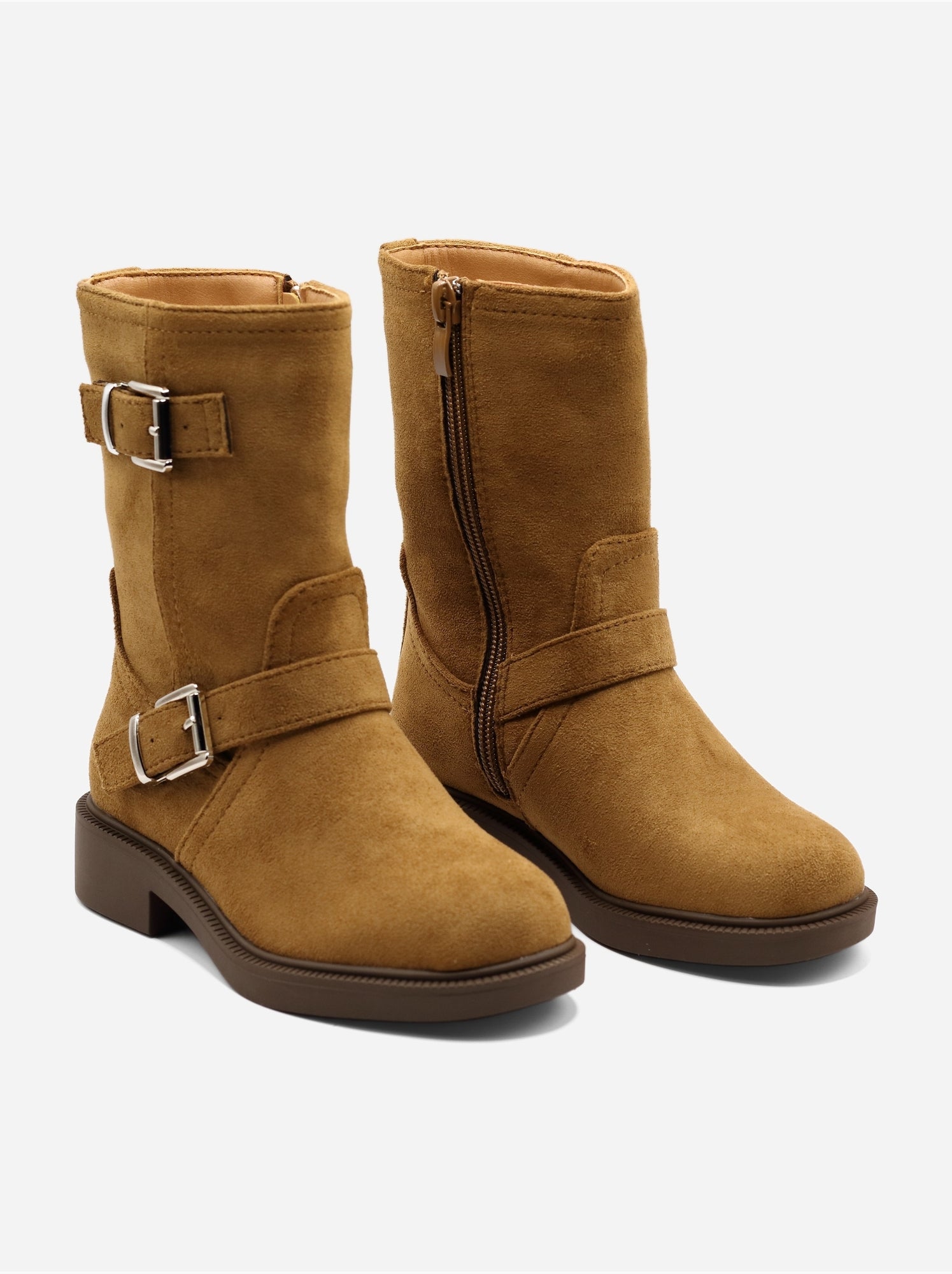 Bottines à zip - Camel
