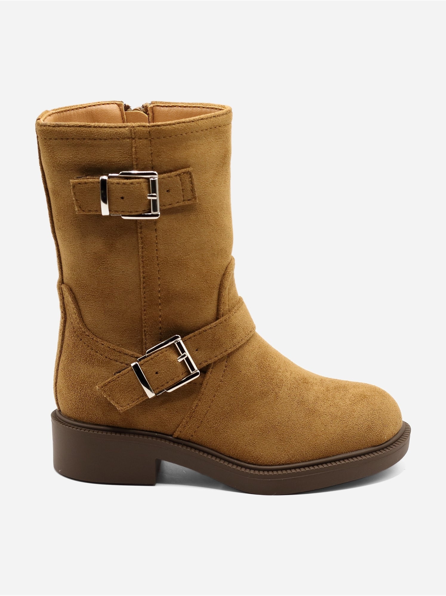Bottines à zip - Camel
