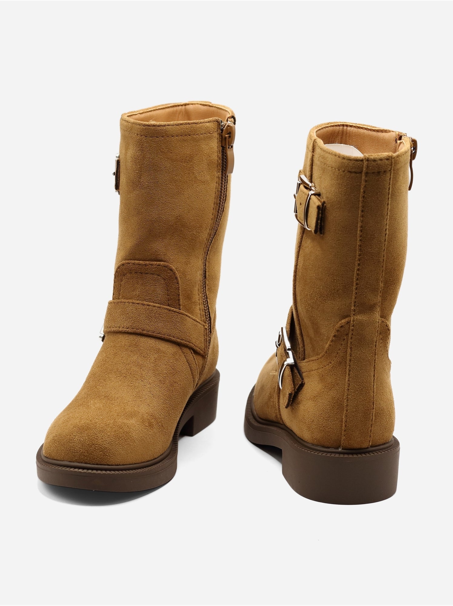 Bottines à zip - Camel
