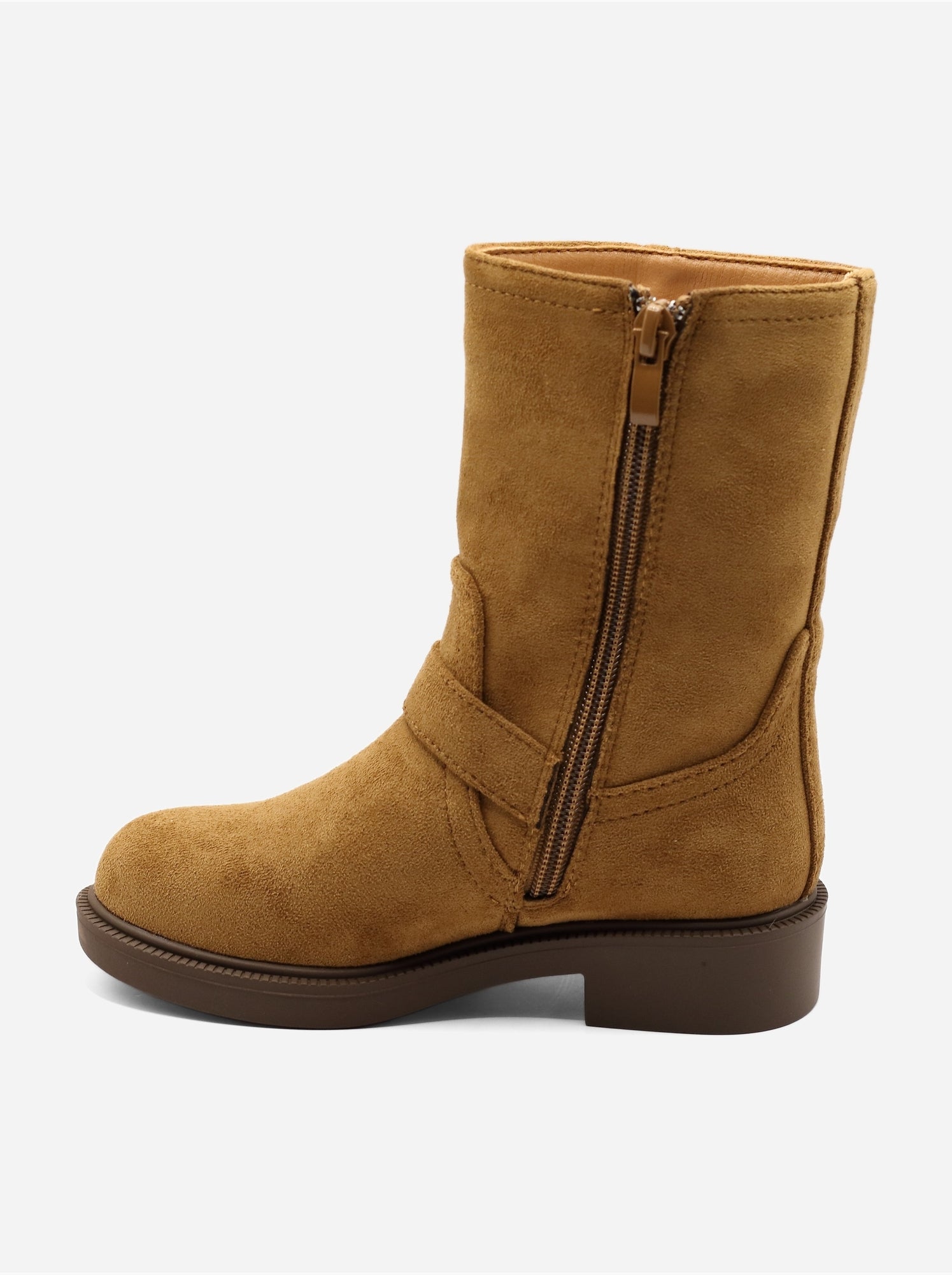 Bottines à zip - Camel
