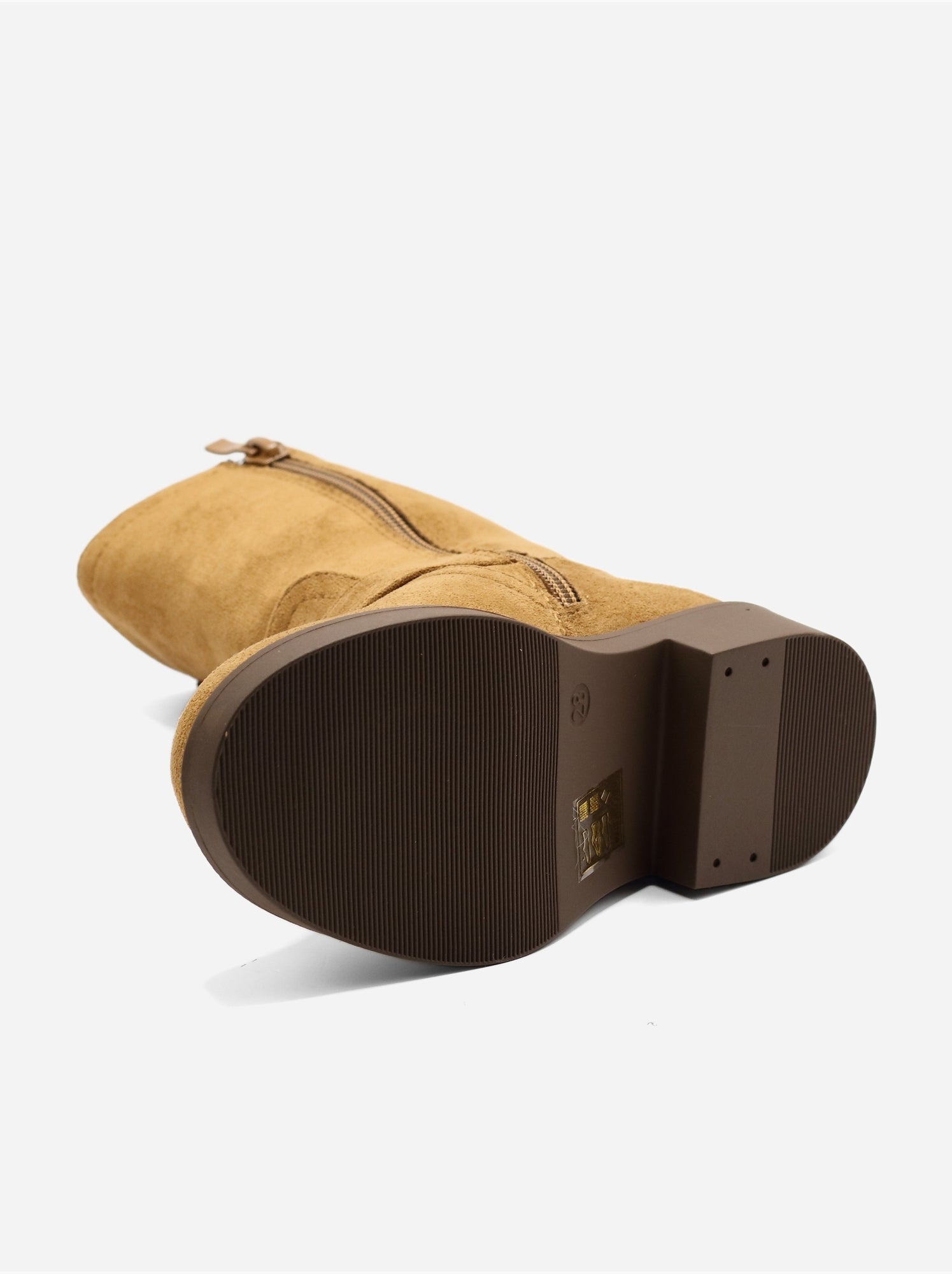 Bottines à zip - Camel