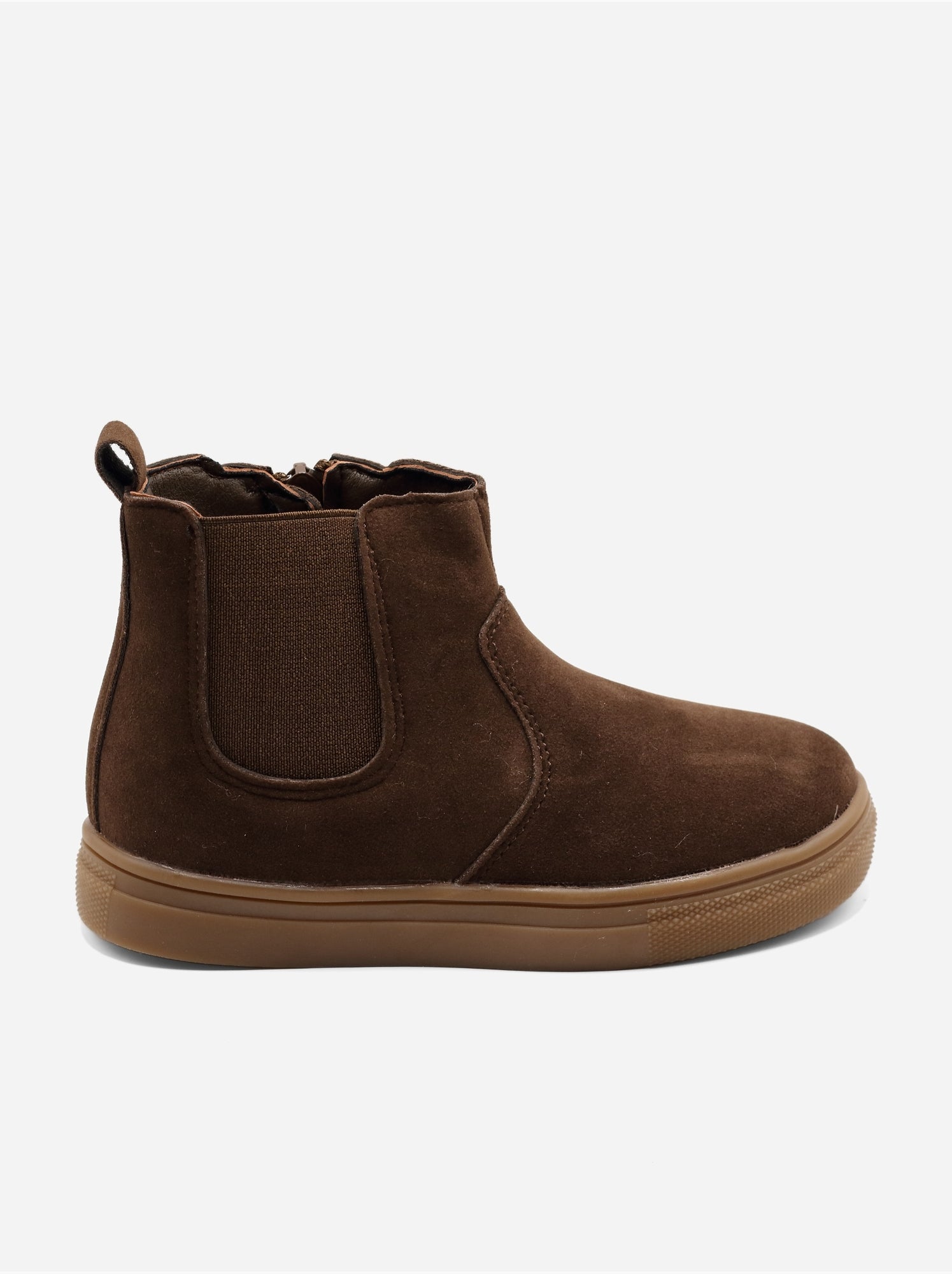 Bottines à zip - Marron
