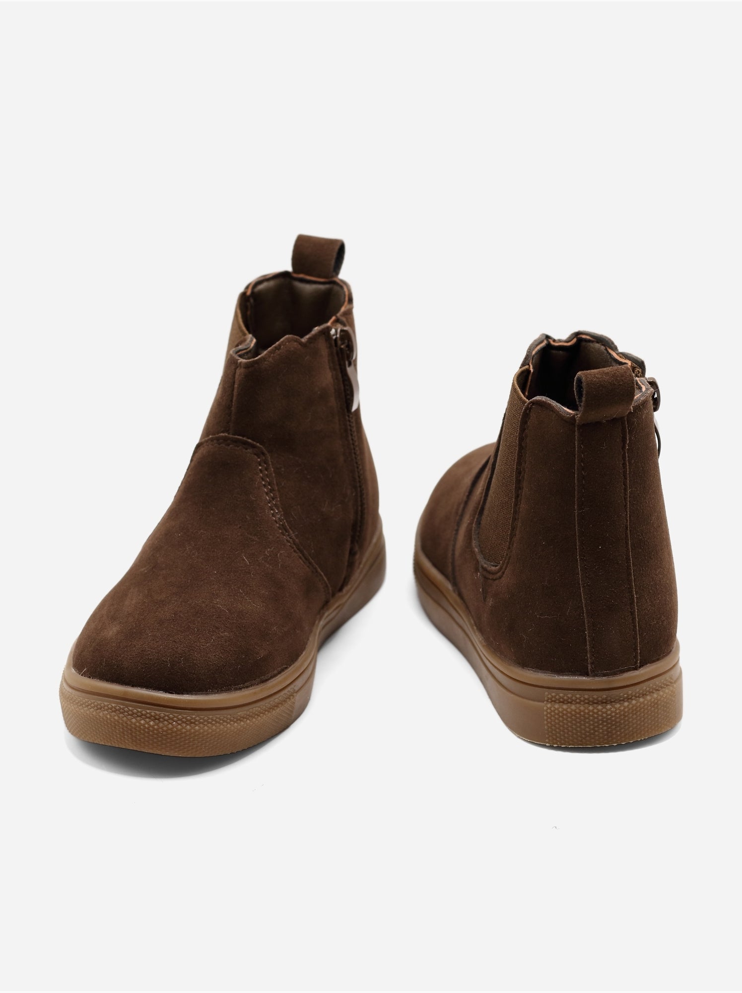 Bottines à zip - Marron