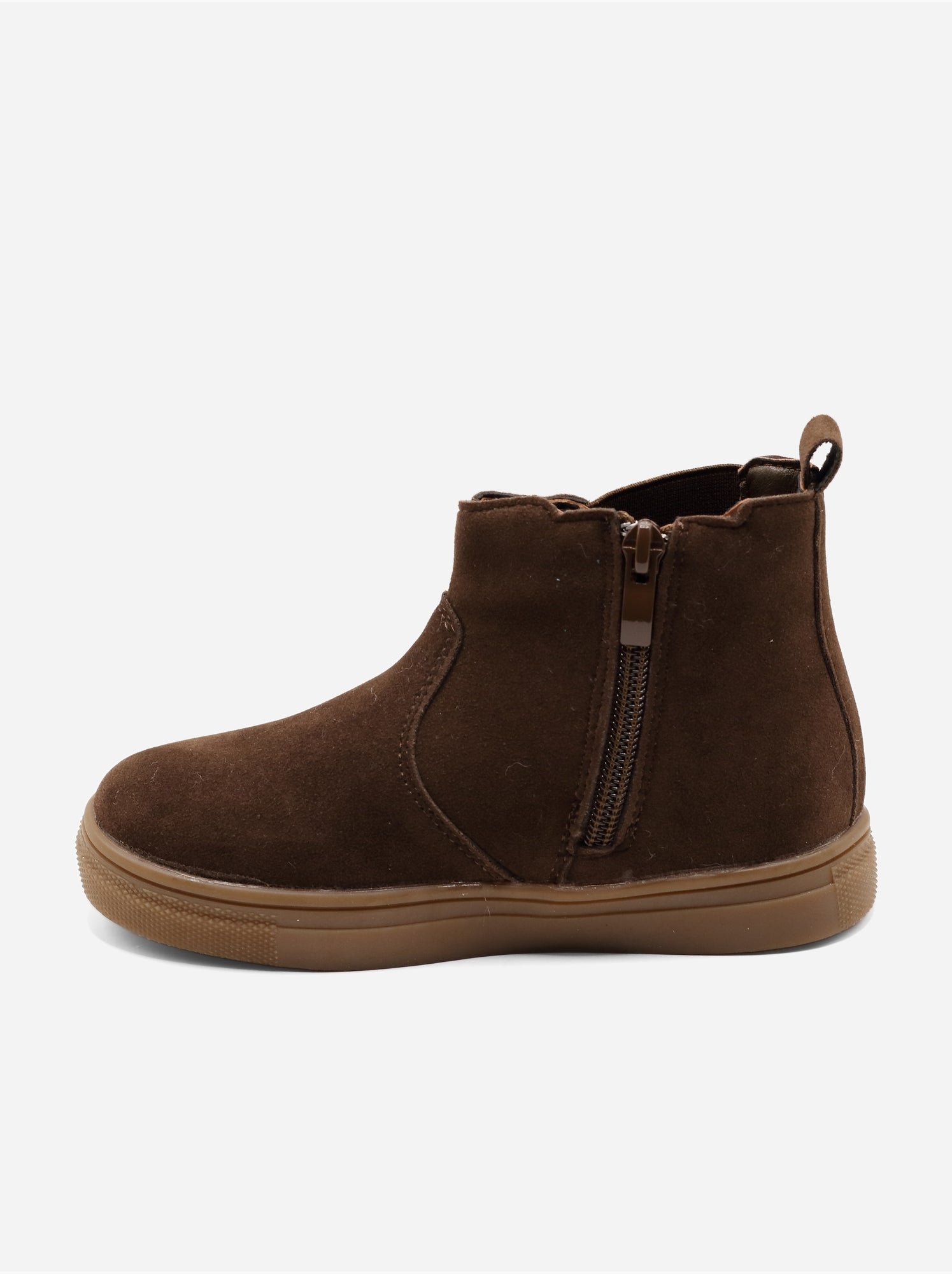 Bottines à zip - Marron