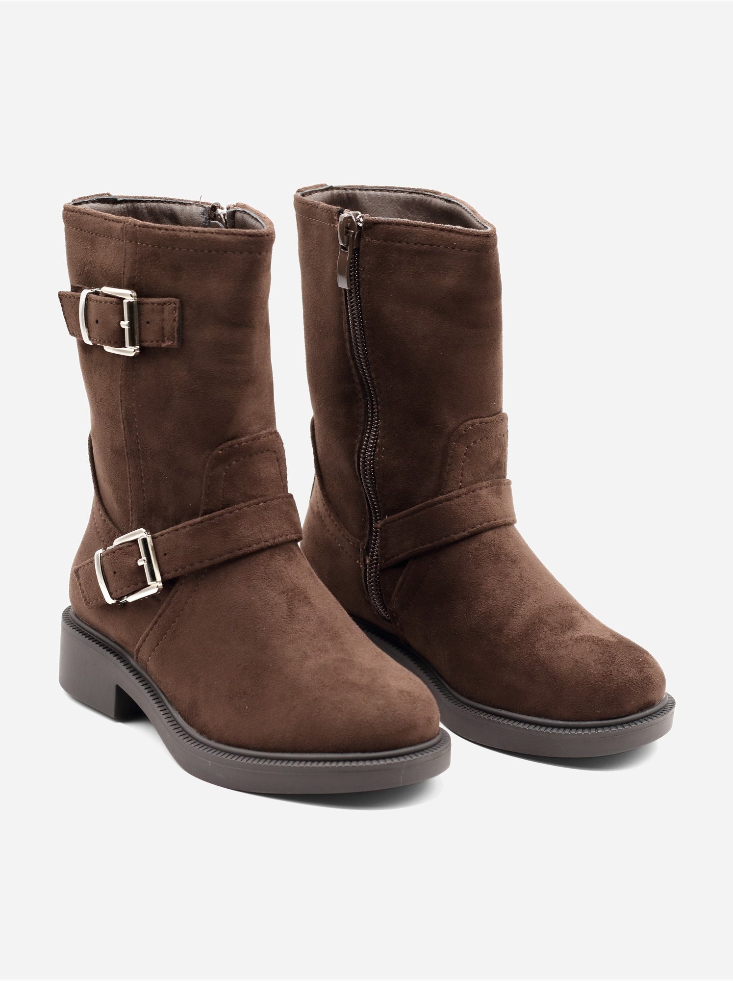 Bottines à zip - Marron