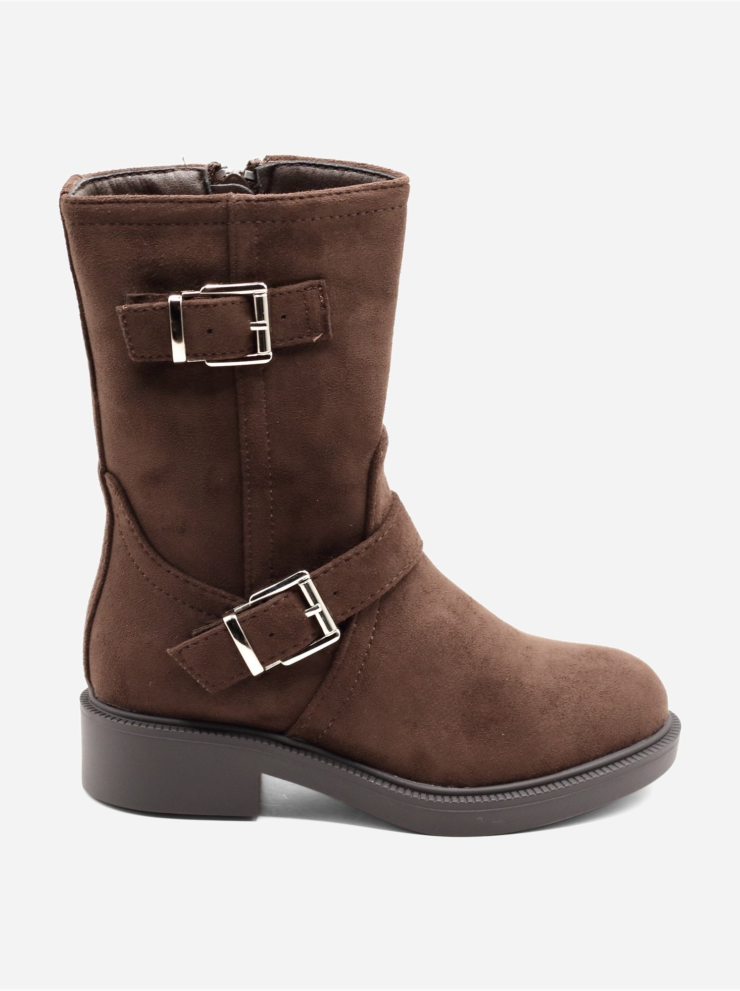 Bottines à zip - Marron