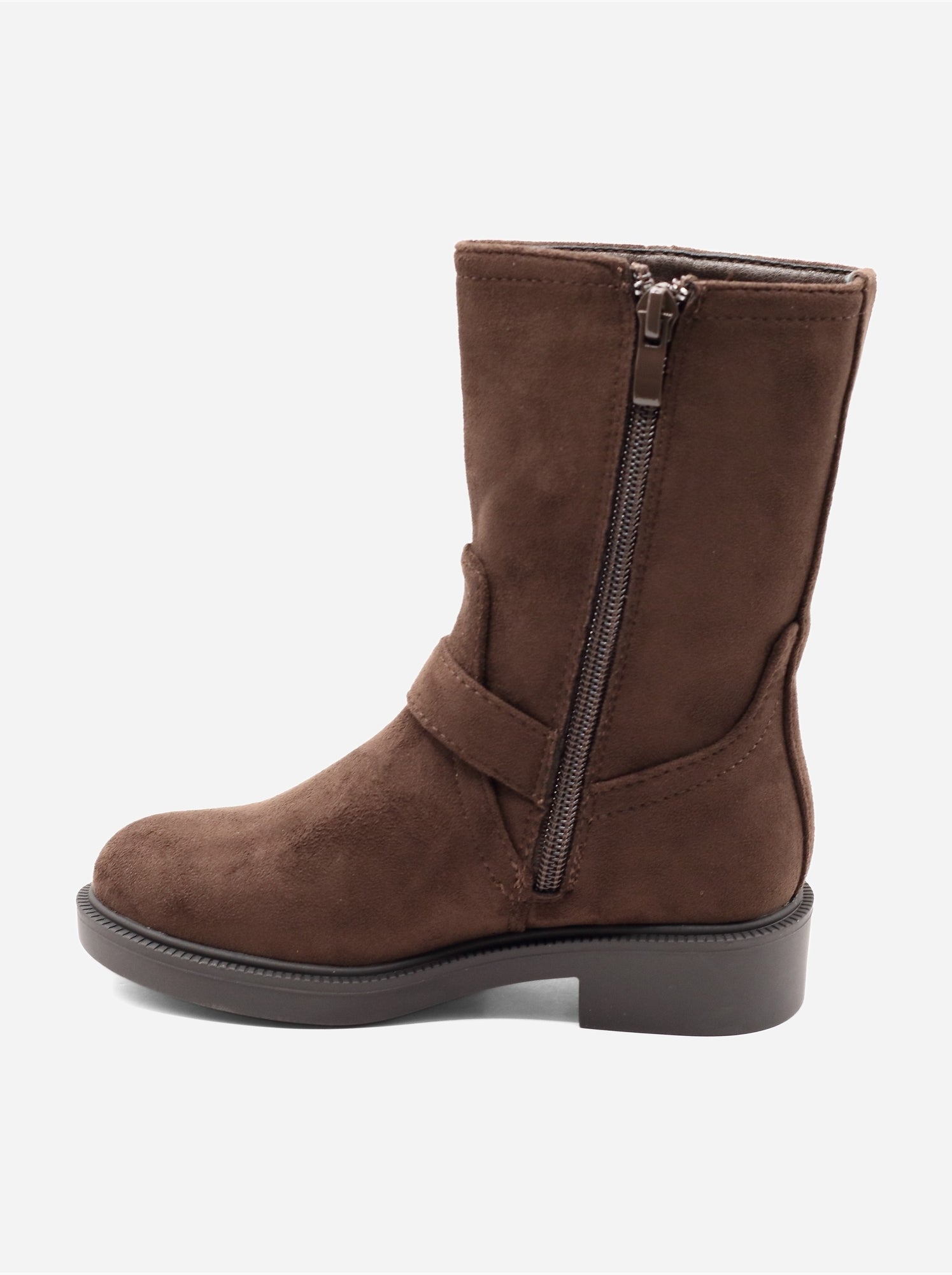 Bottines à zip - Marron