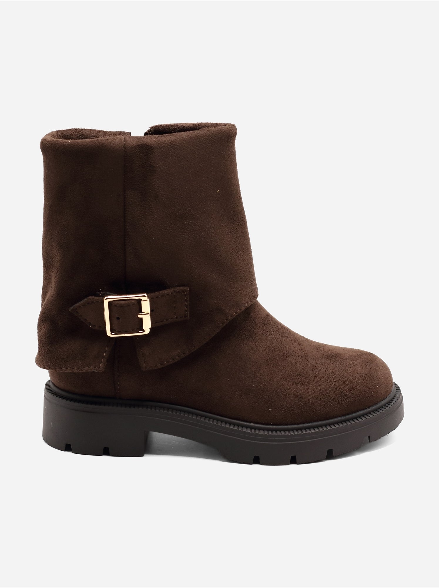 Bottines à zip - Marron