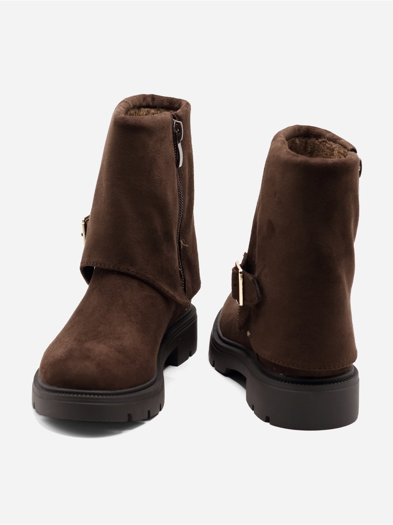 Bottines à zip - Marron