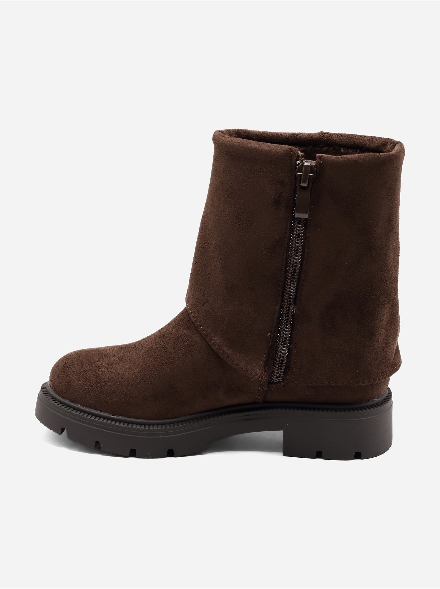 Bottines à zip - Marron
