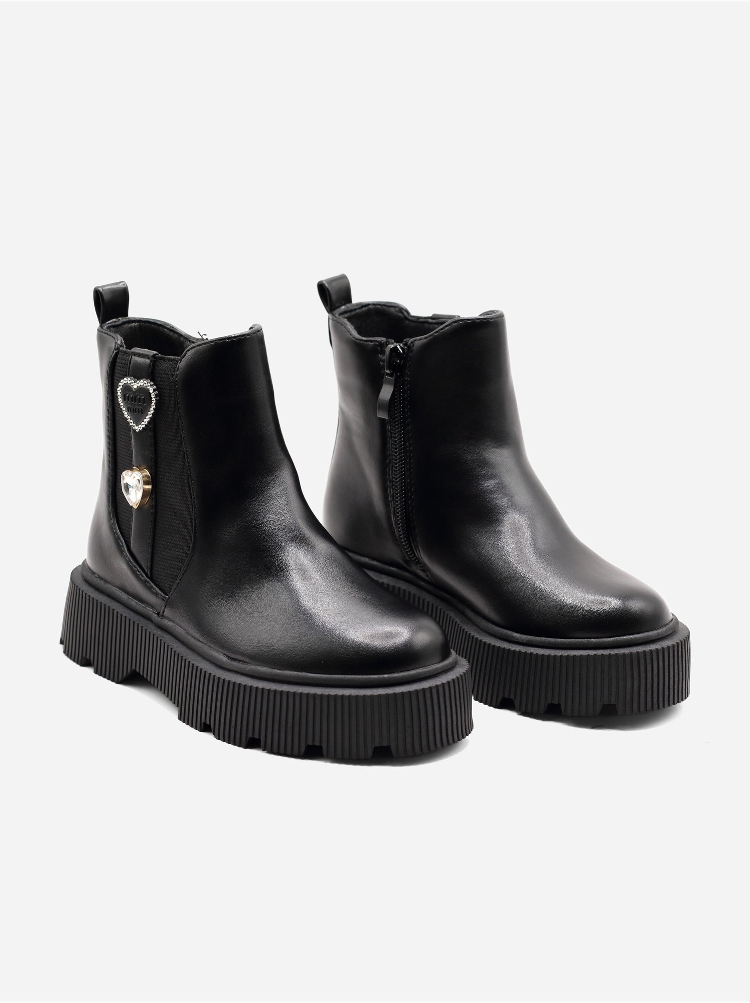 Bottines à zip - Noir