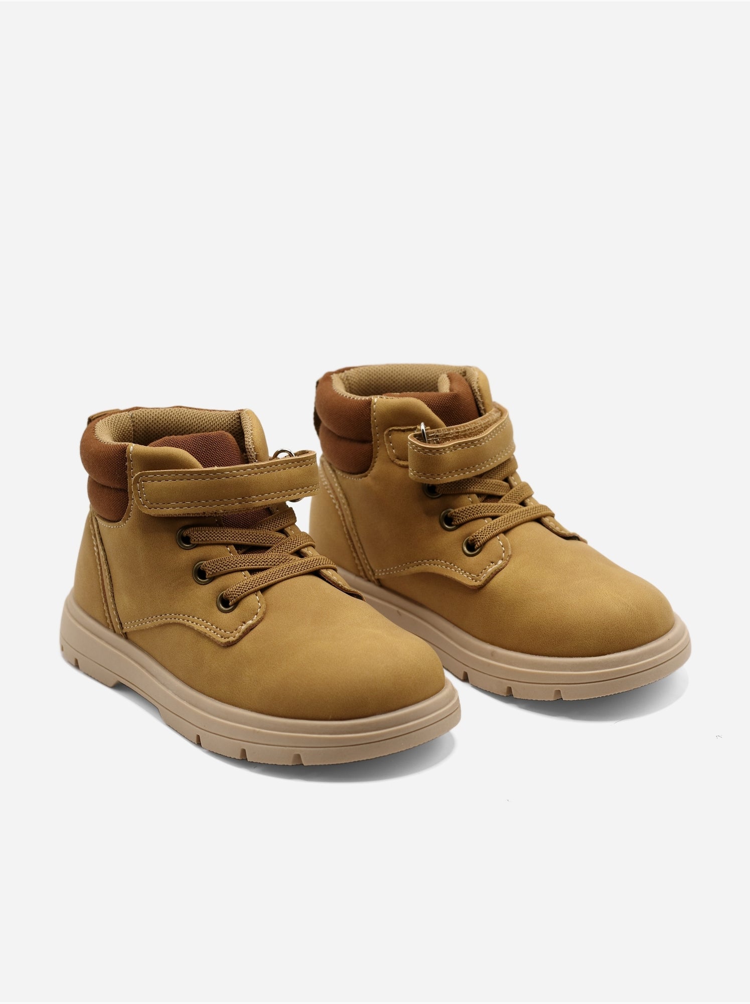 Bottines auto-agrippante - Camel