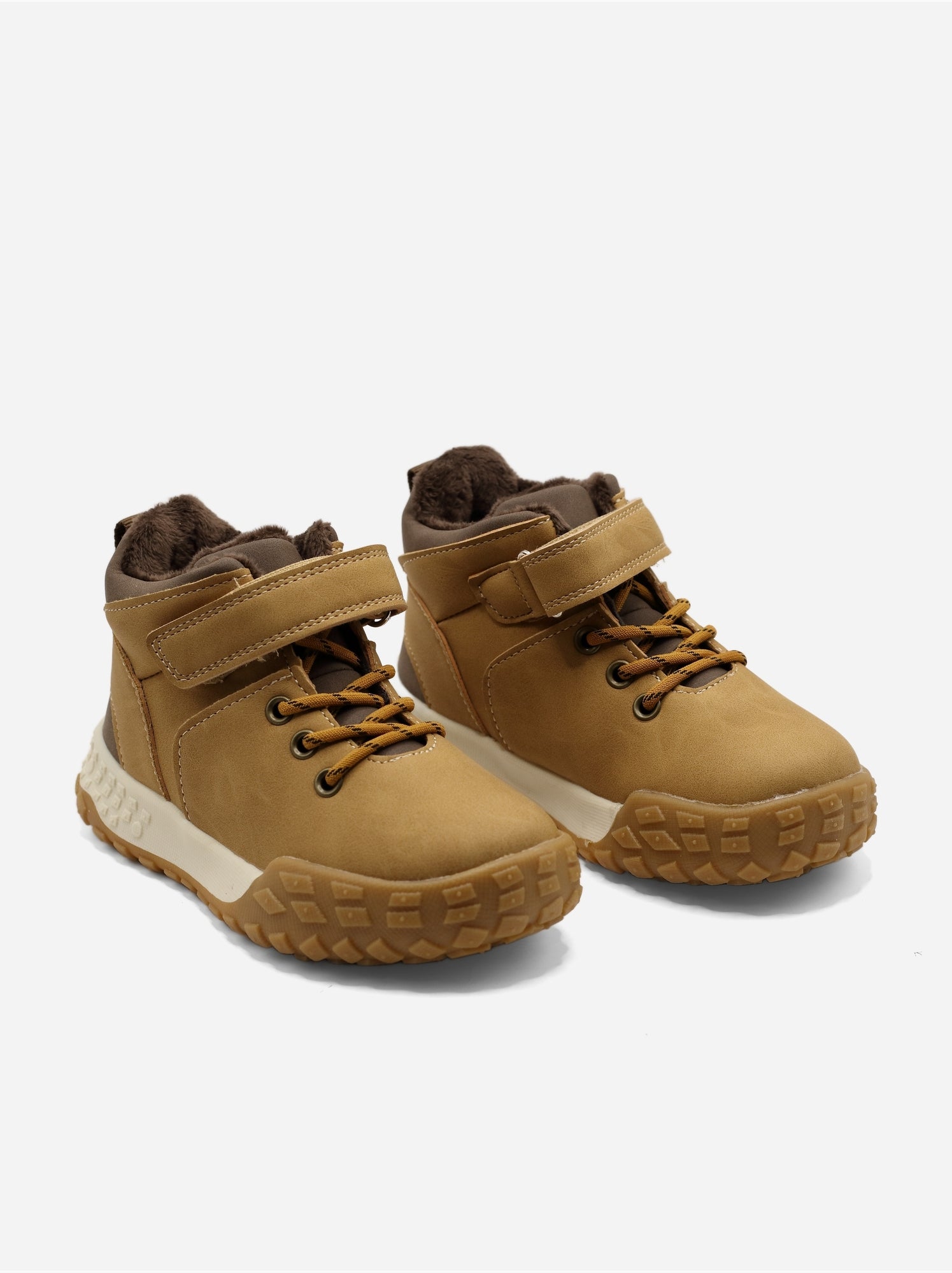 Bottines auto-agrippante - Camel