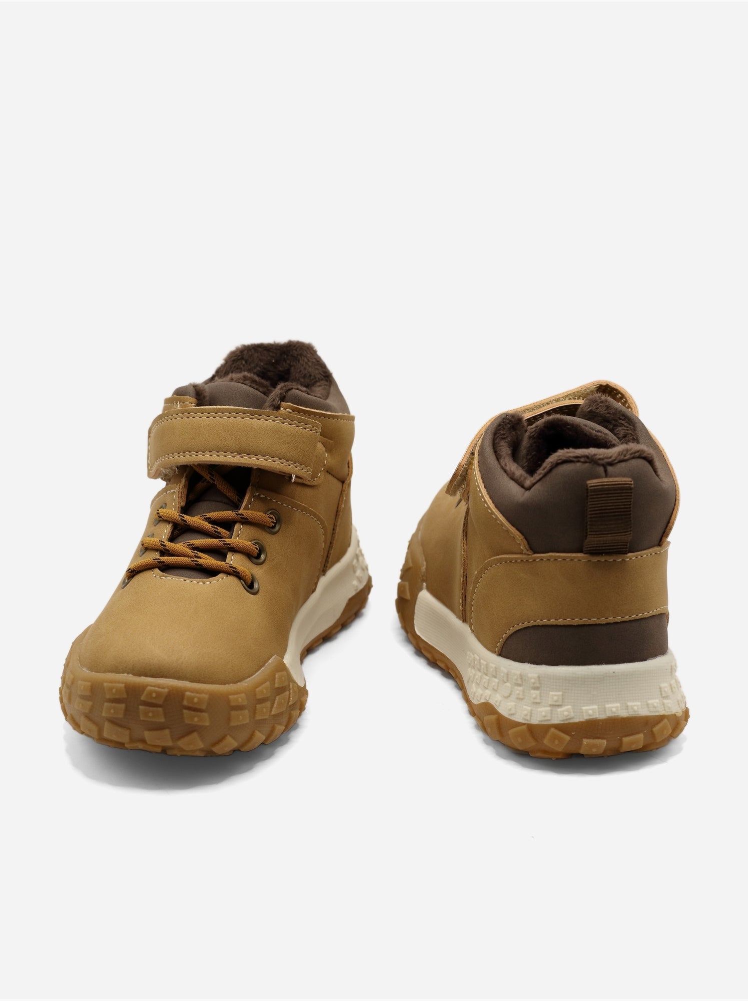 Bottines auto-agrippante - Camel