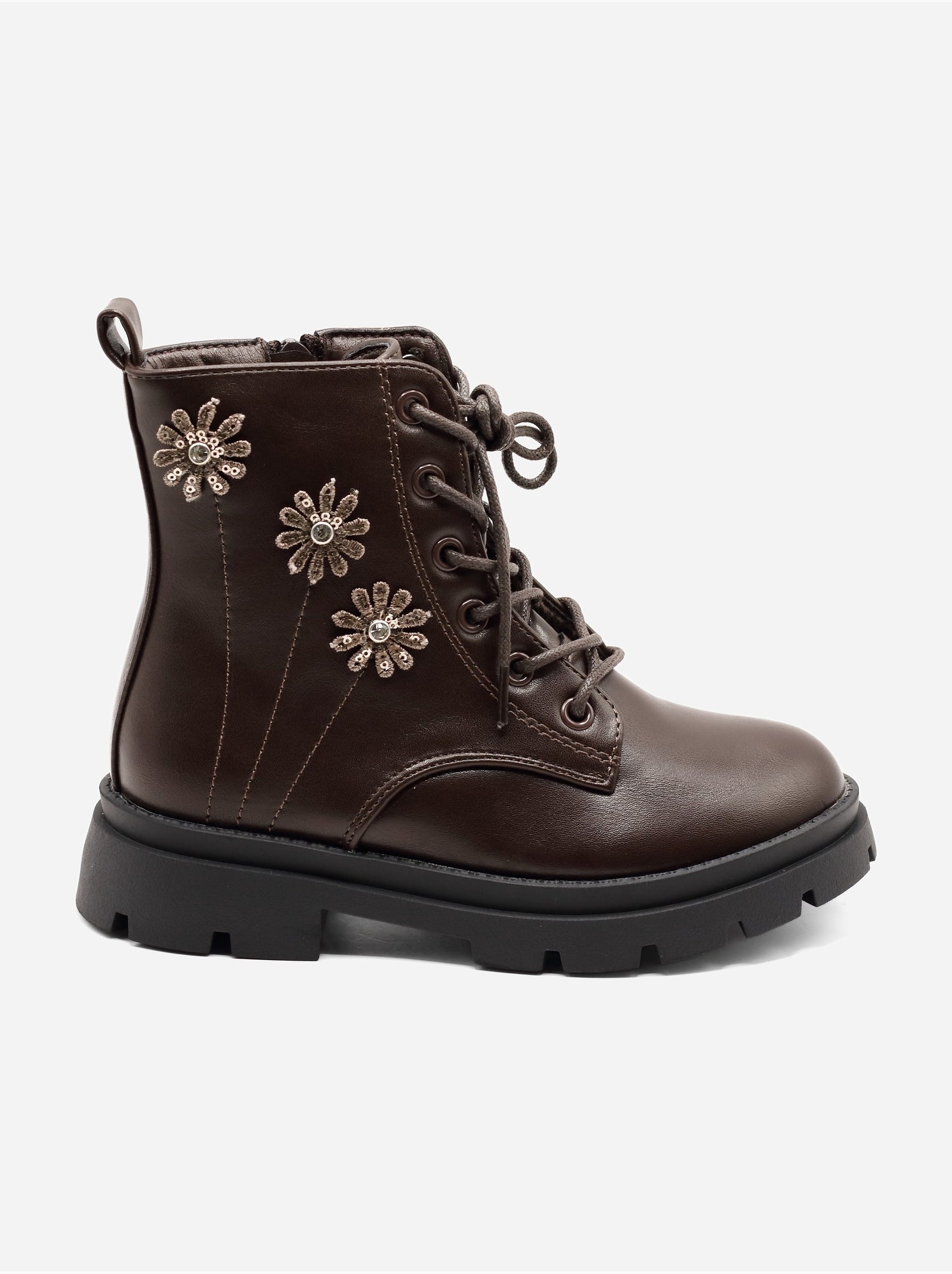 Bottines avec motifs décoratif - Marron