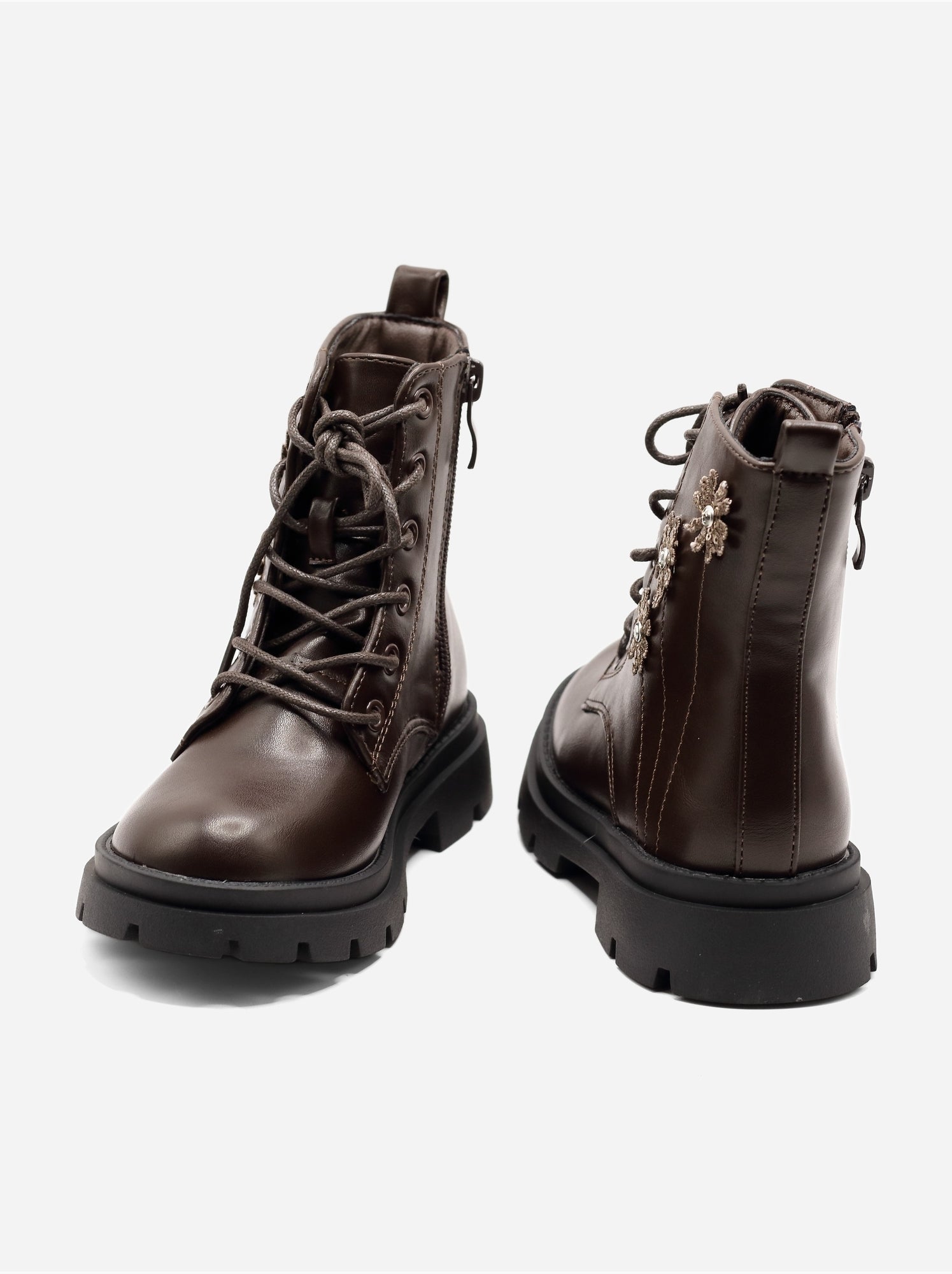 Bottines avec motifs décoratif - Marron