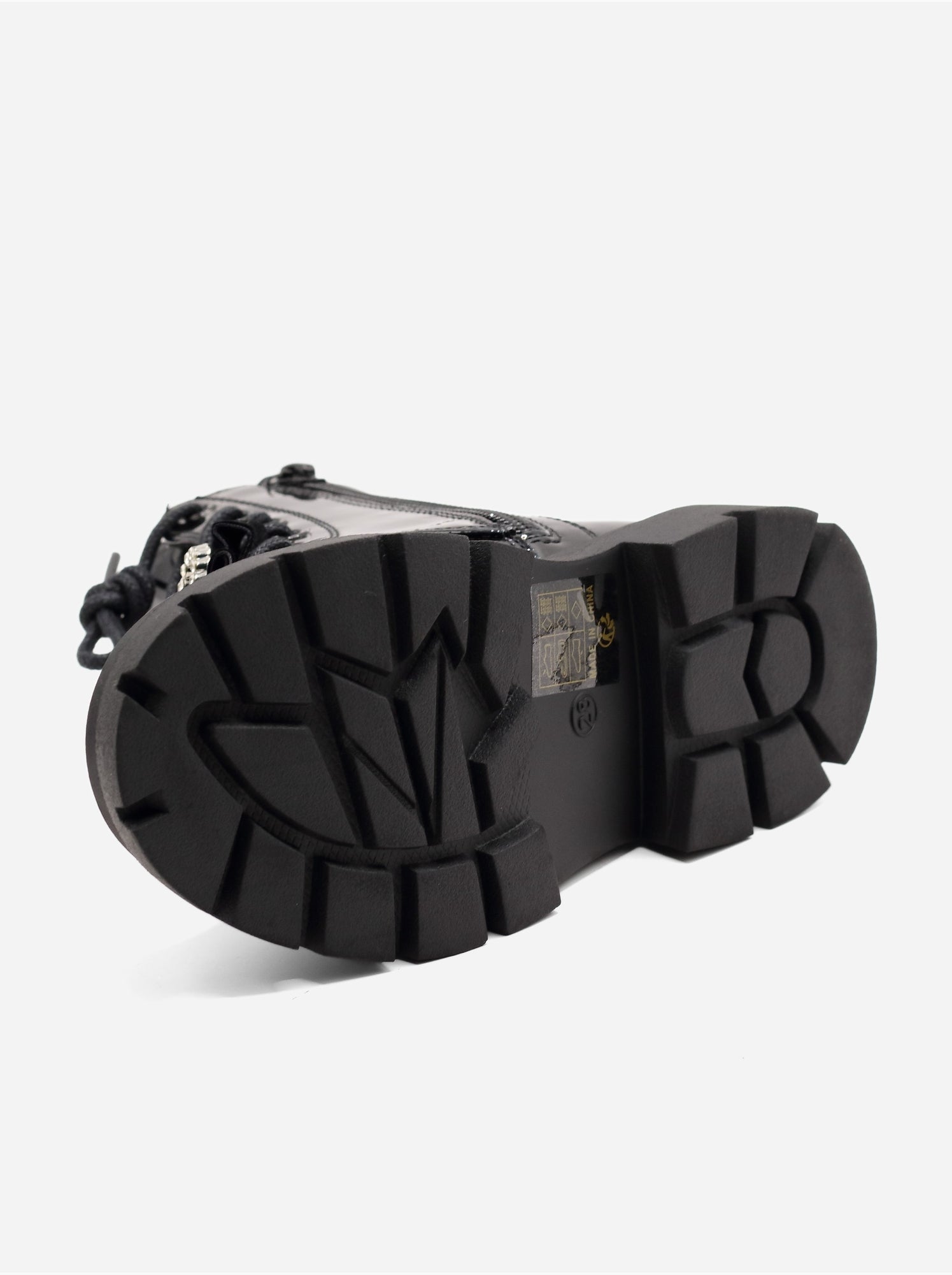 Bottines avec un nœud décoratif - Noir