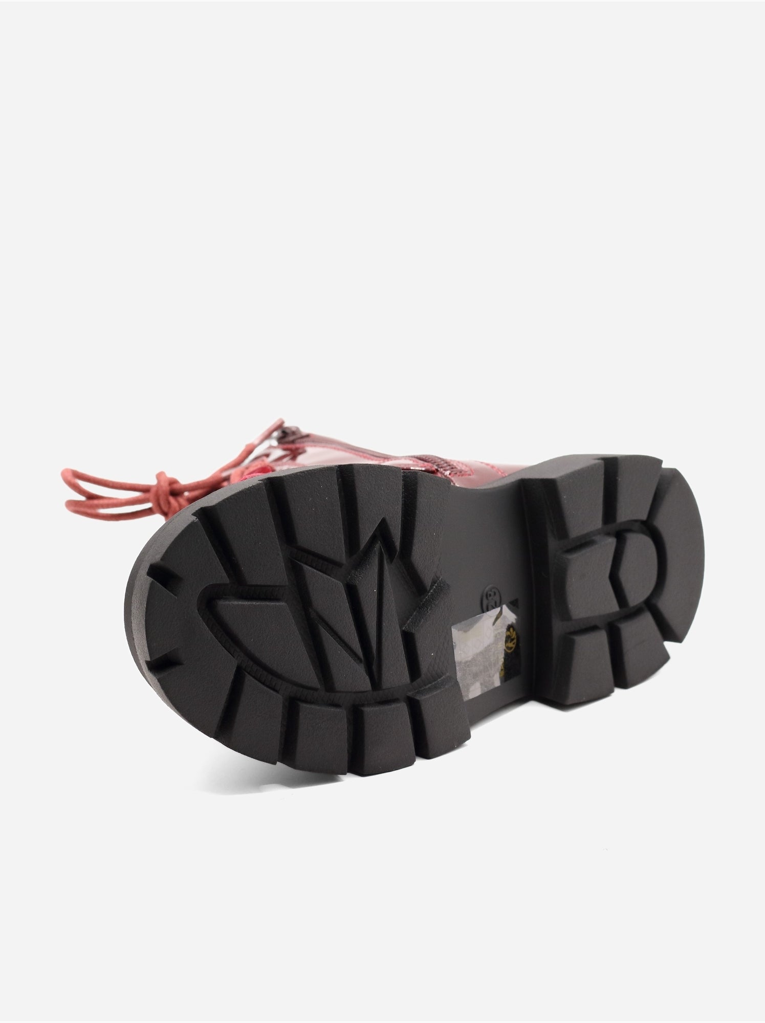 Bottines avec un nœud décoratif - Rouge