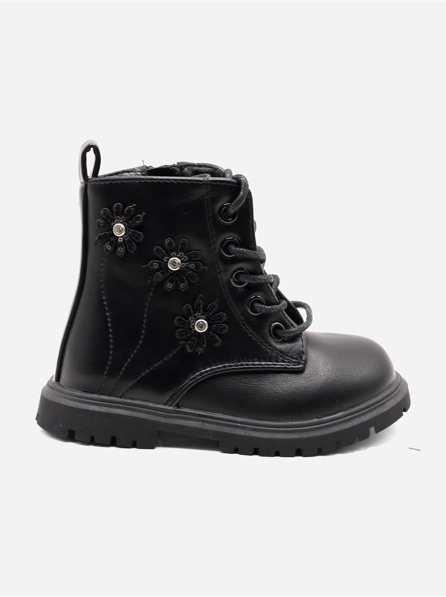 Bottines bébé a lacets - Noir