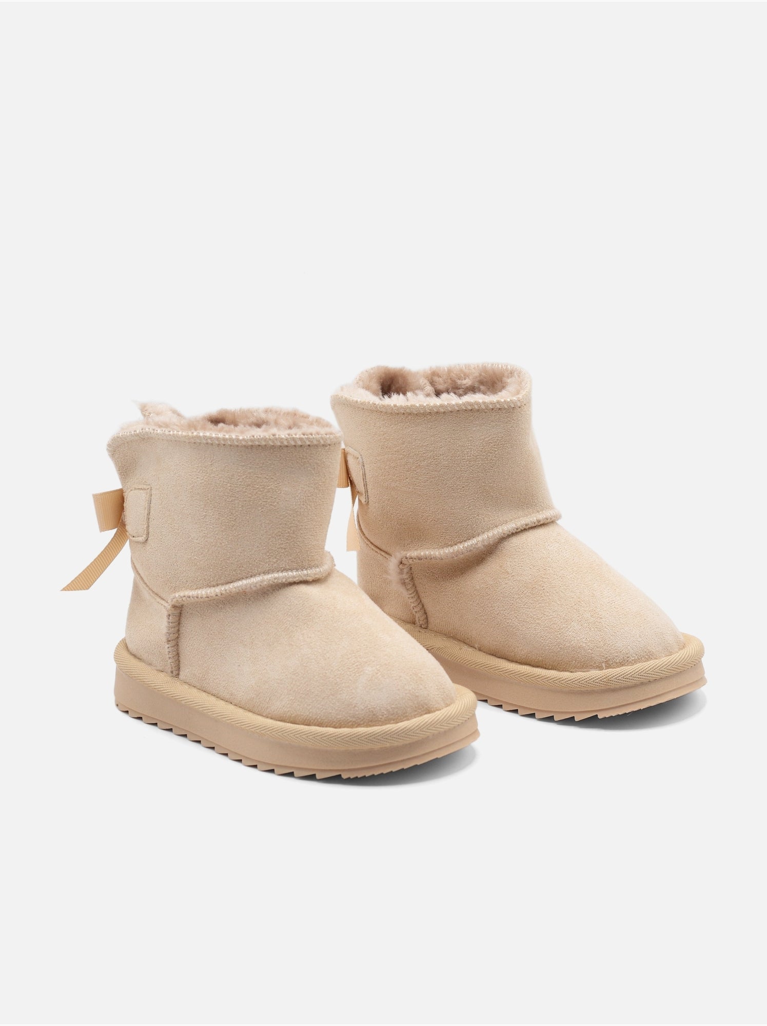 Bottines bébé à noeuds - Beige
