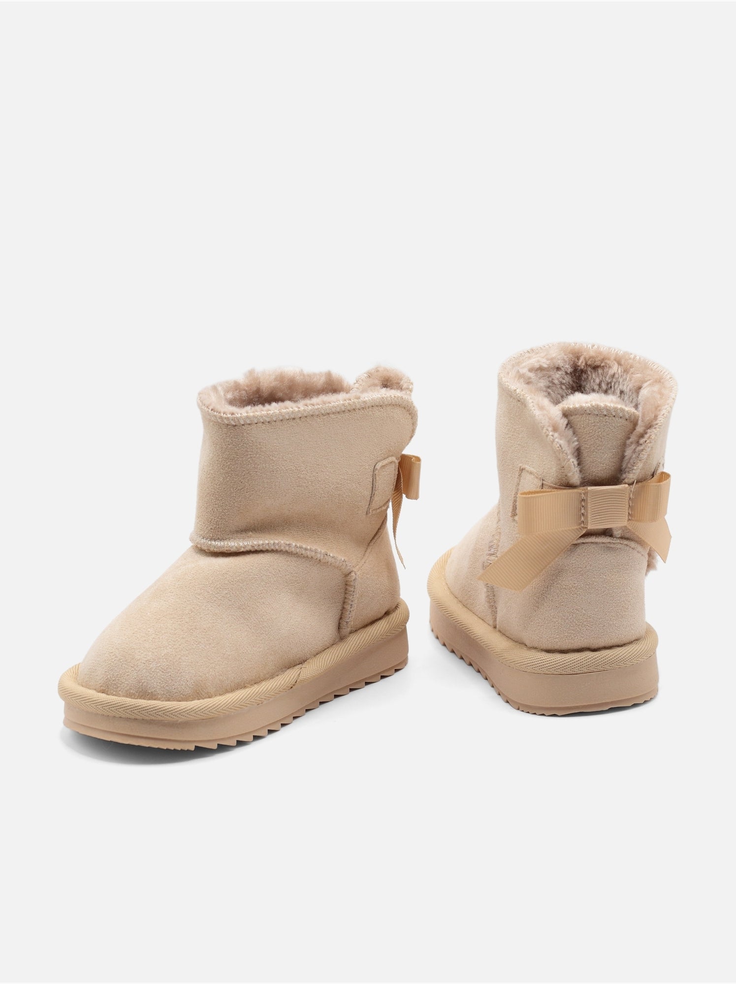 Bottines bébé à noeuds - Beige