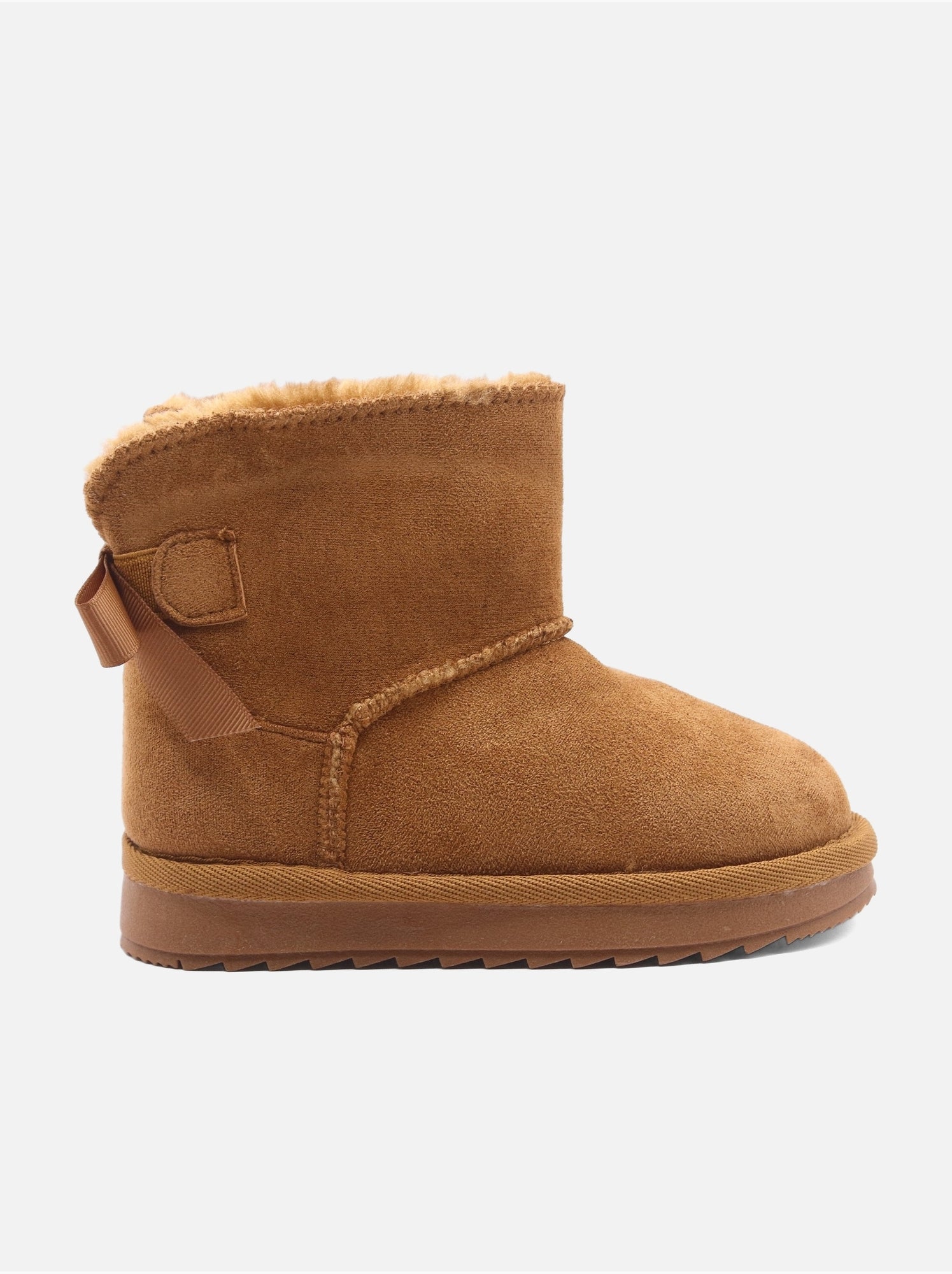 Bottines bébé à noeuds - Camel