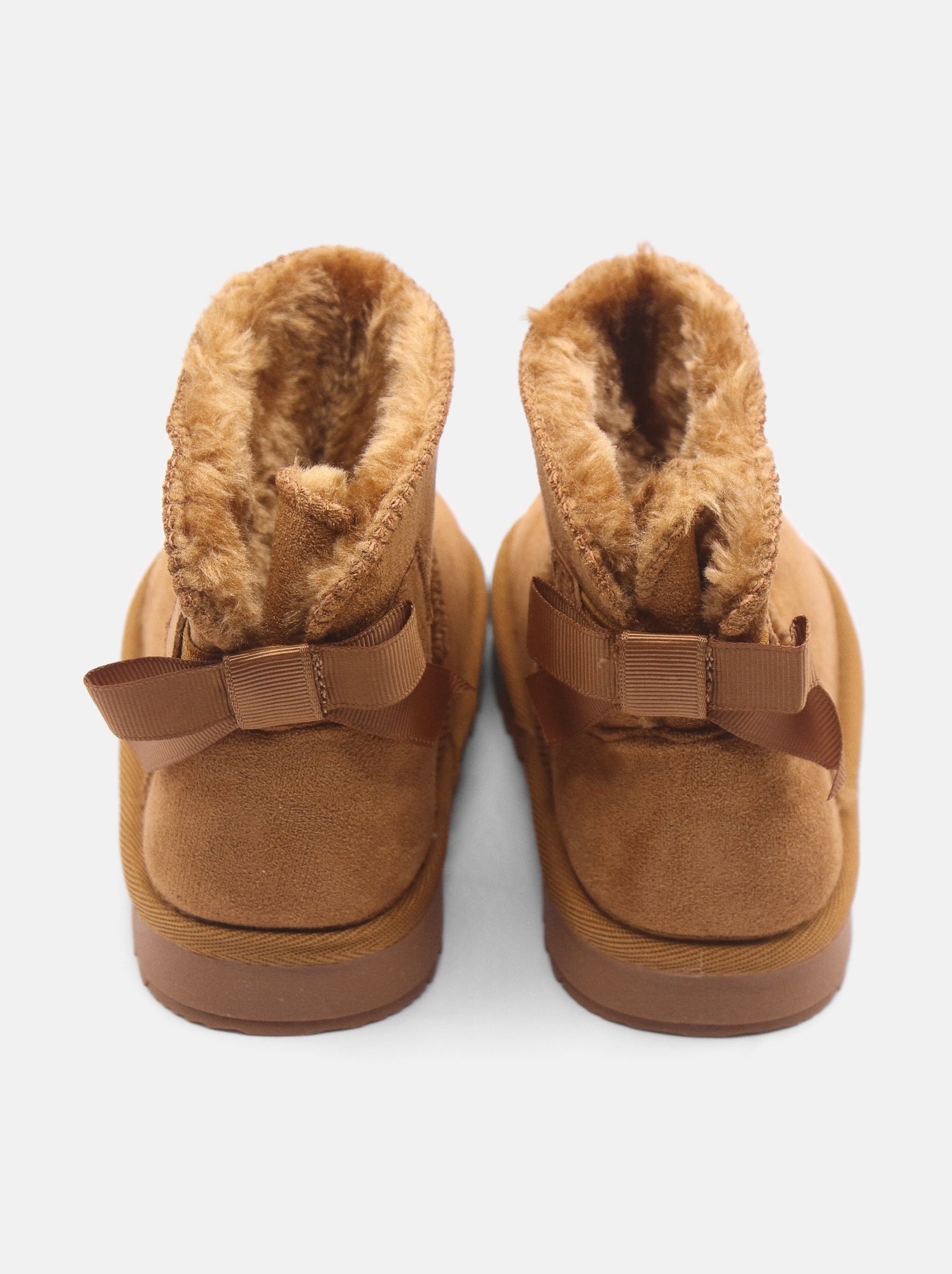 Bottines bébé à noeuds - Camel